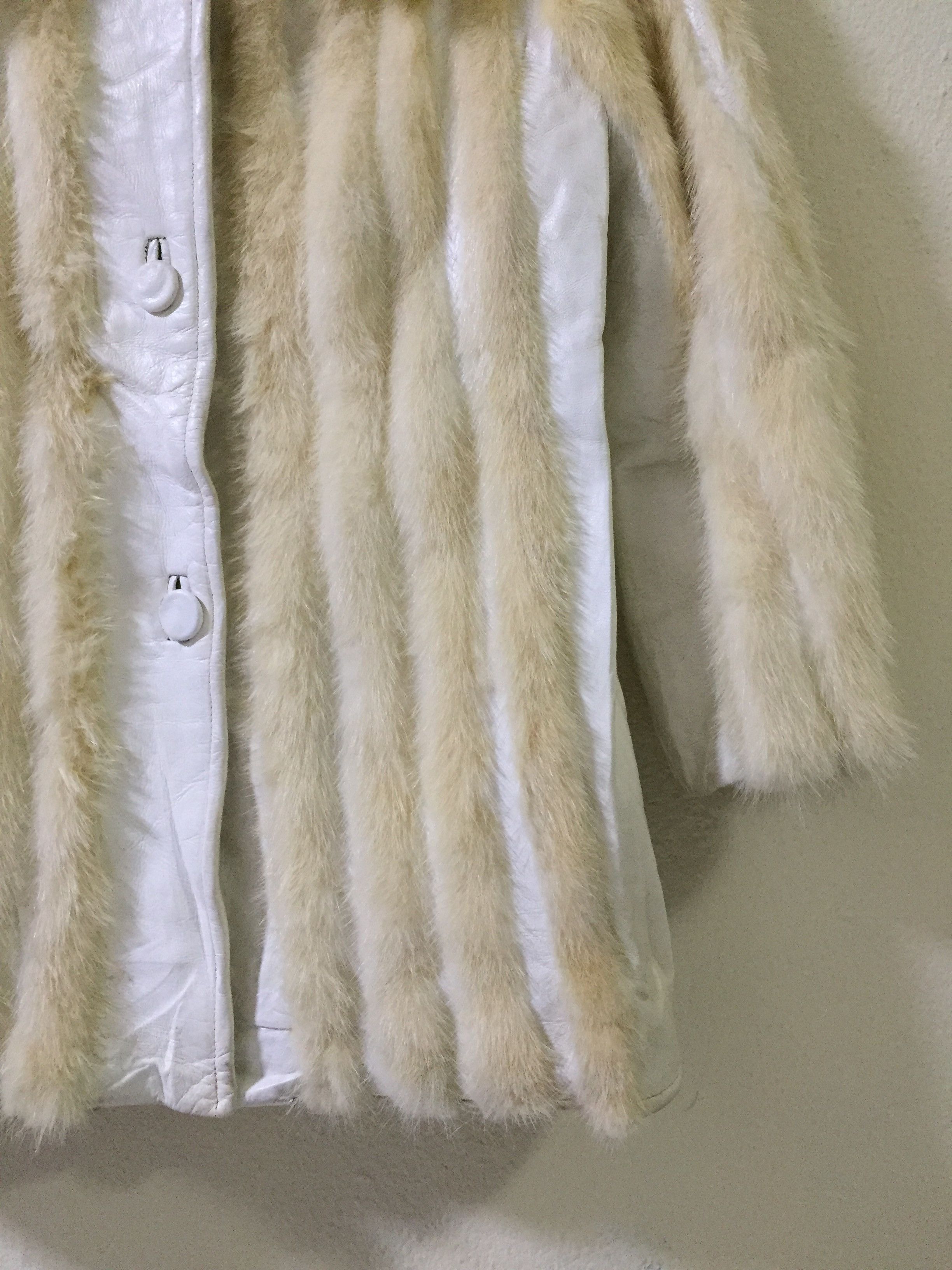 Cesare Attolini Cesare White Leather Jacket Size US M / EU 48-50 / 2 - 2 Thumbnail