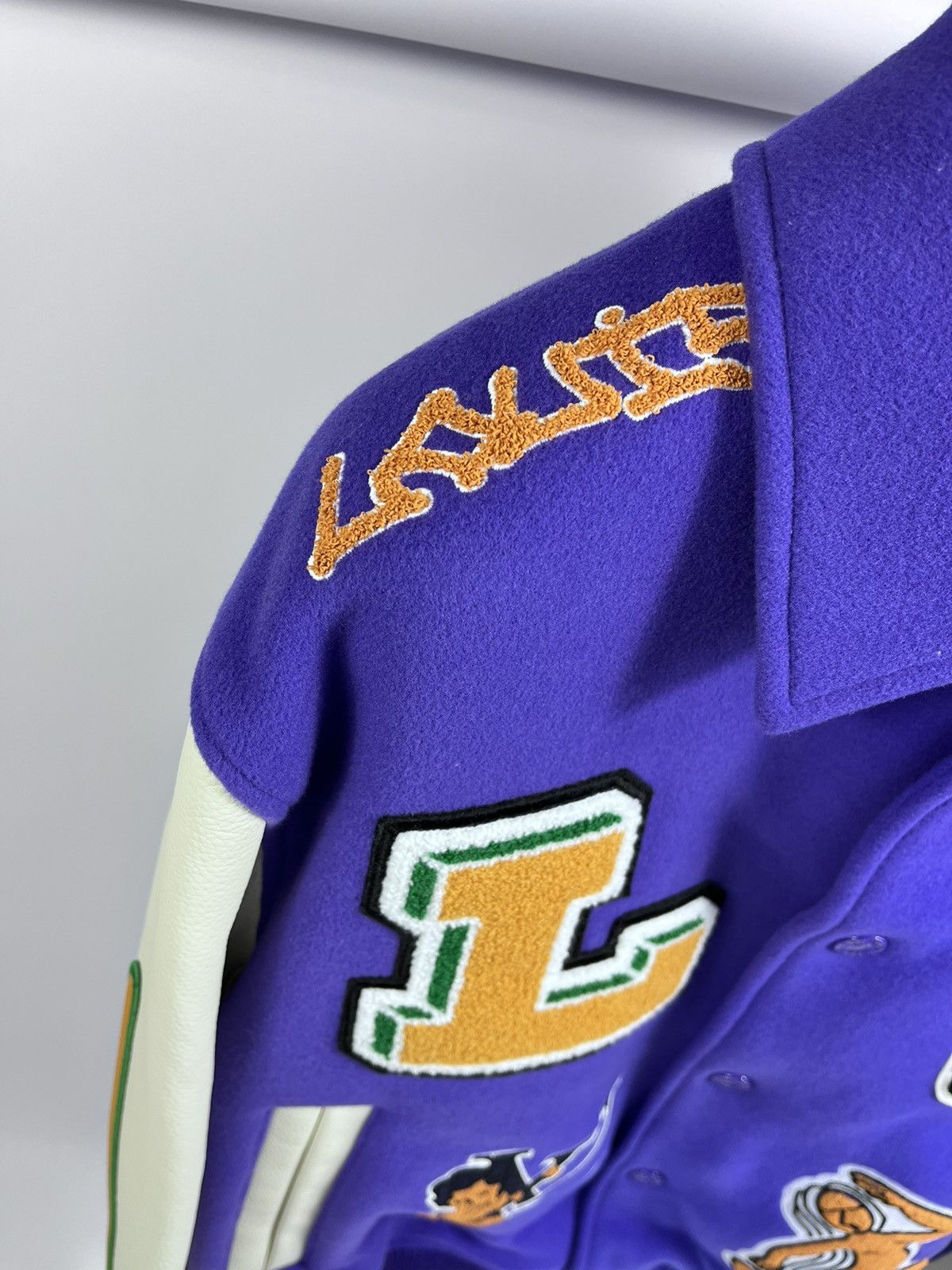 Louis Vuitton LOUIS VUITTON FROG PURPLE VARSITY JACKET Size US L / EU 52-54 / 3 - 3 Thumbnail