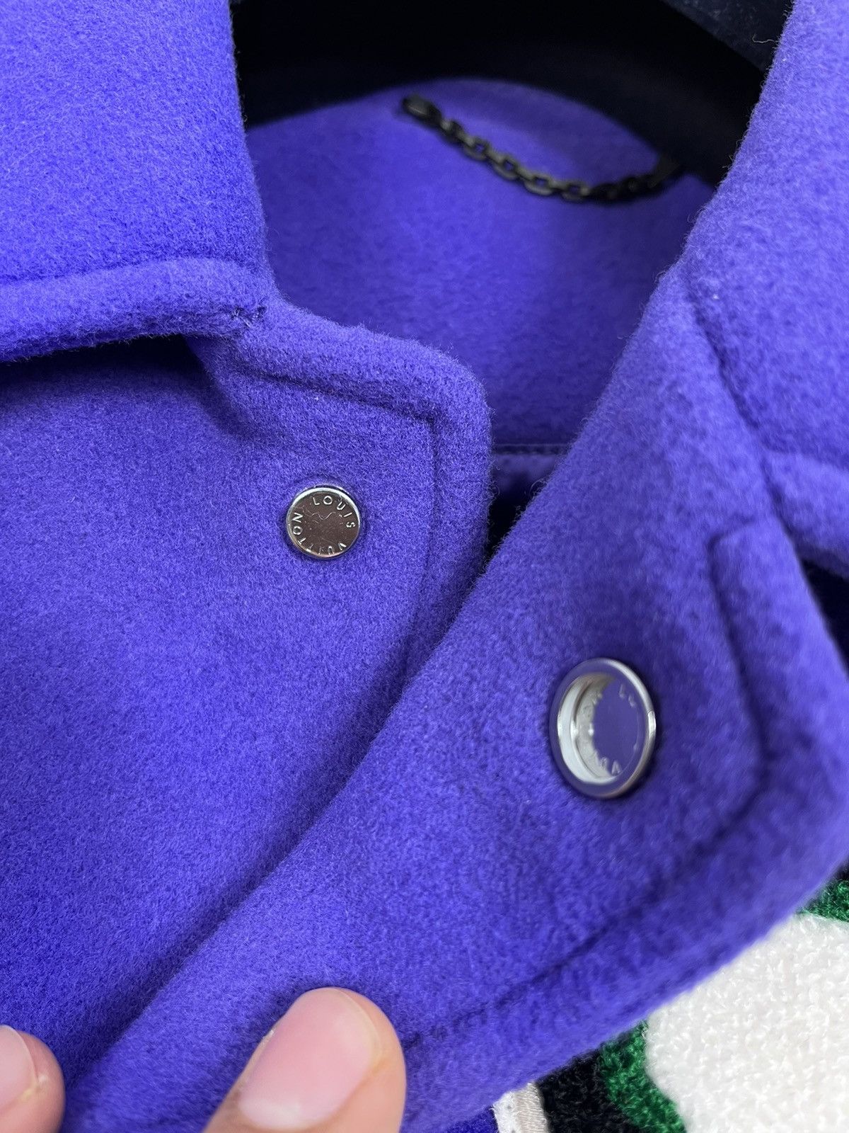 Louis Vuitton LOUIS VUITTON FROG PURPLE VARSITY JACKET Size US L / EU 52-54 / 3 - 7 Thumbnail