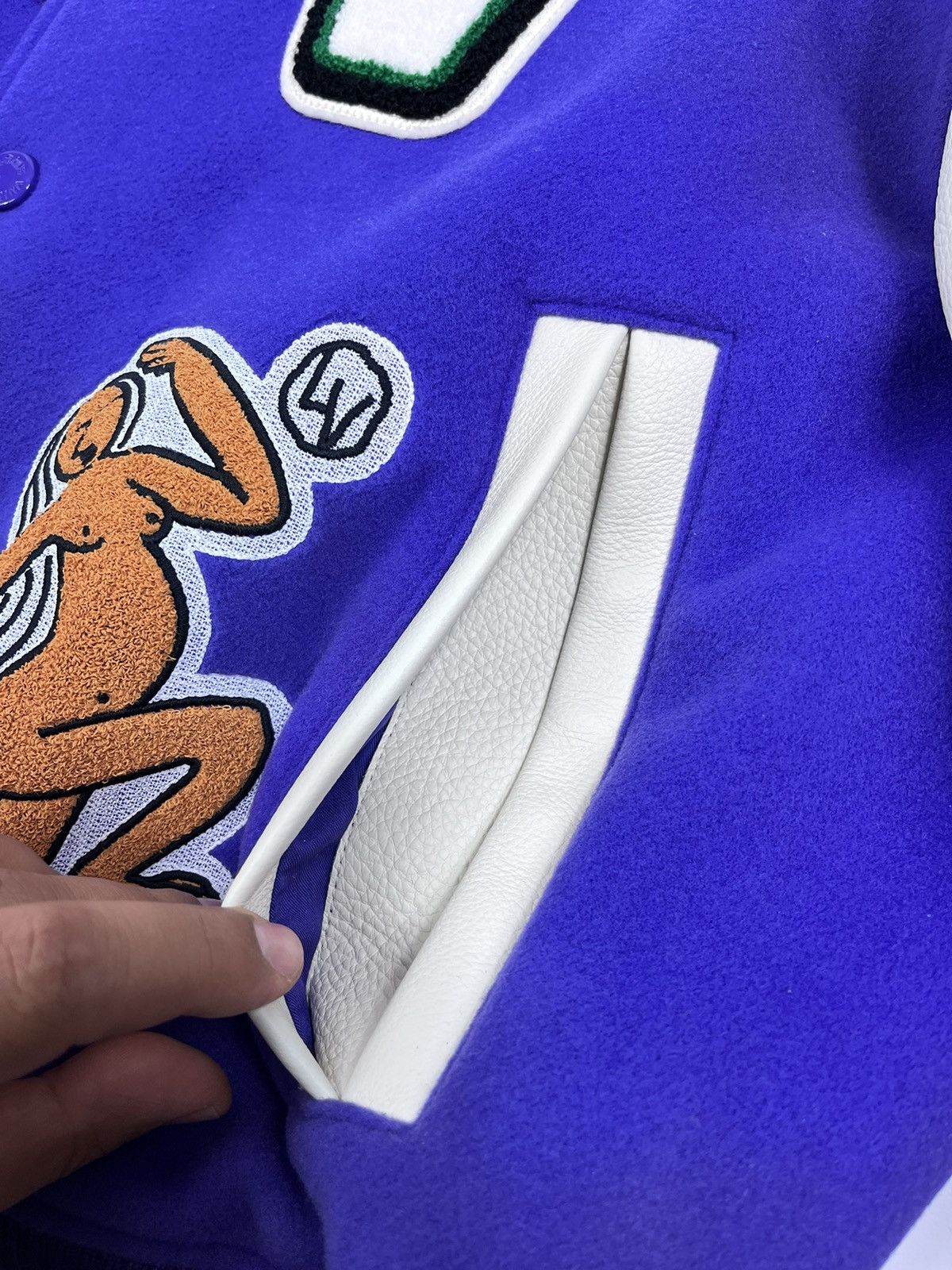 Louis Vuitton LOUIS VUITTON FROG PURPLE VARSITY JACKET Size US L / EU 52-54 / 3 - 8 Thumbnail