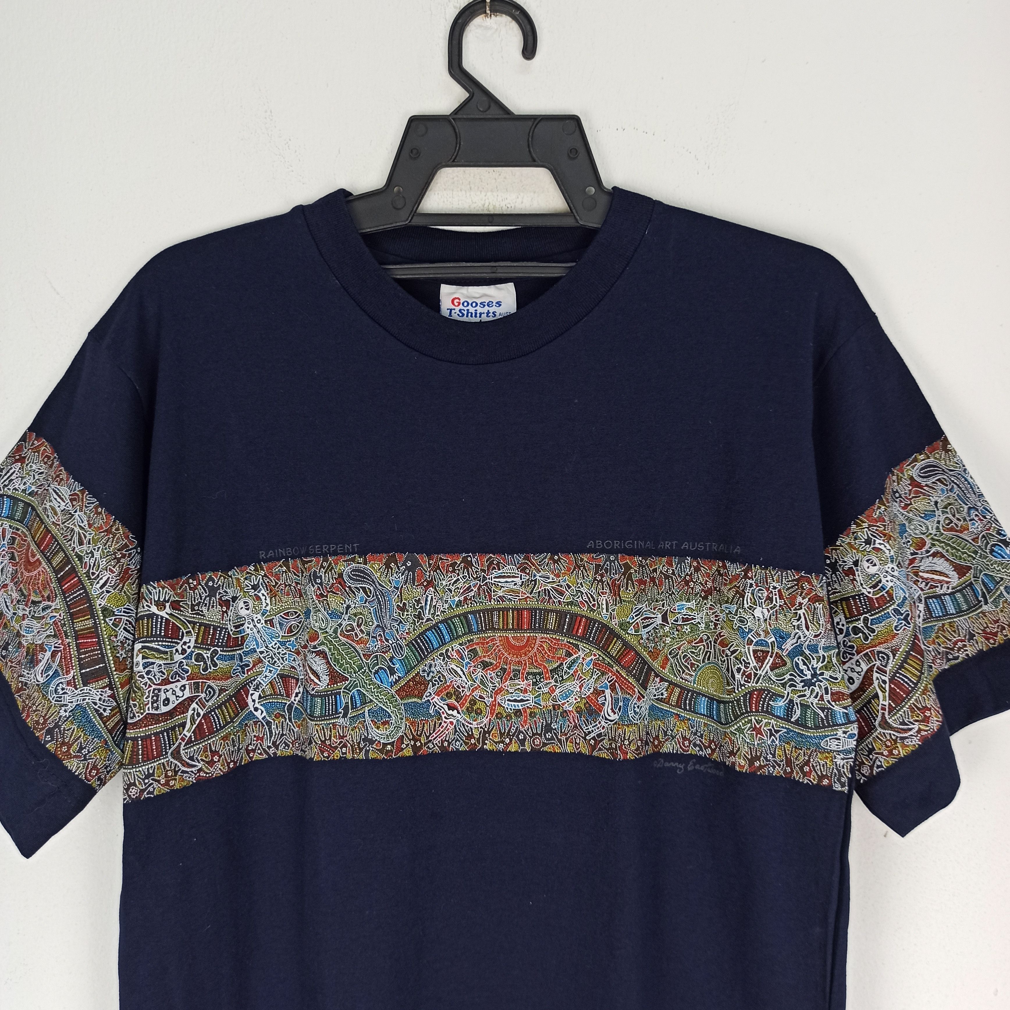 Arts & Science 🔥 Aboriginal Art Australia Rainbow Serpent Danny Eastwood Size US S / EU 44-46 / 1 - 2 Thumbnail