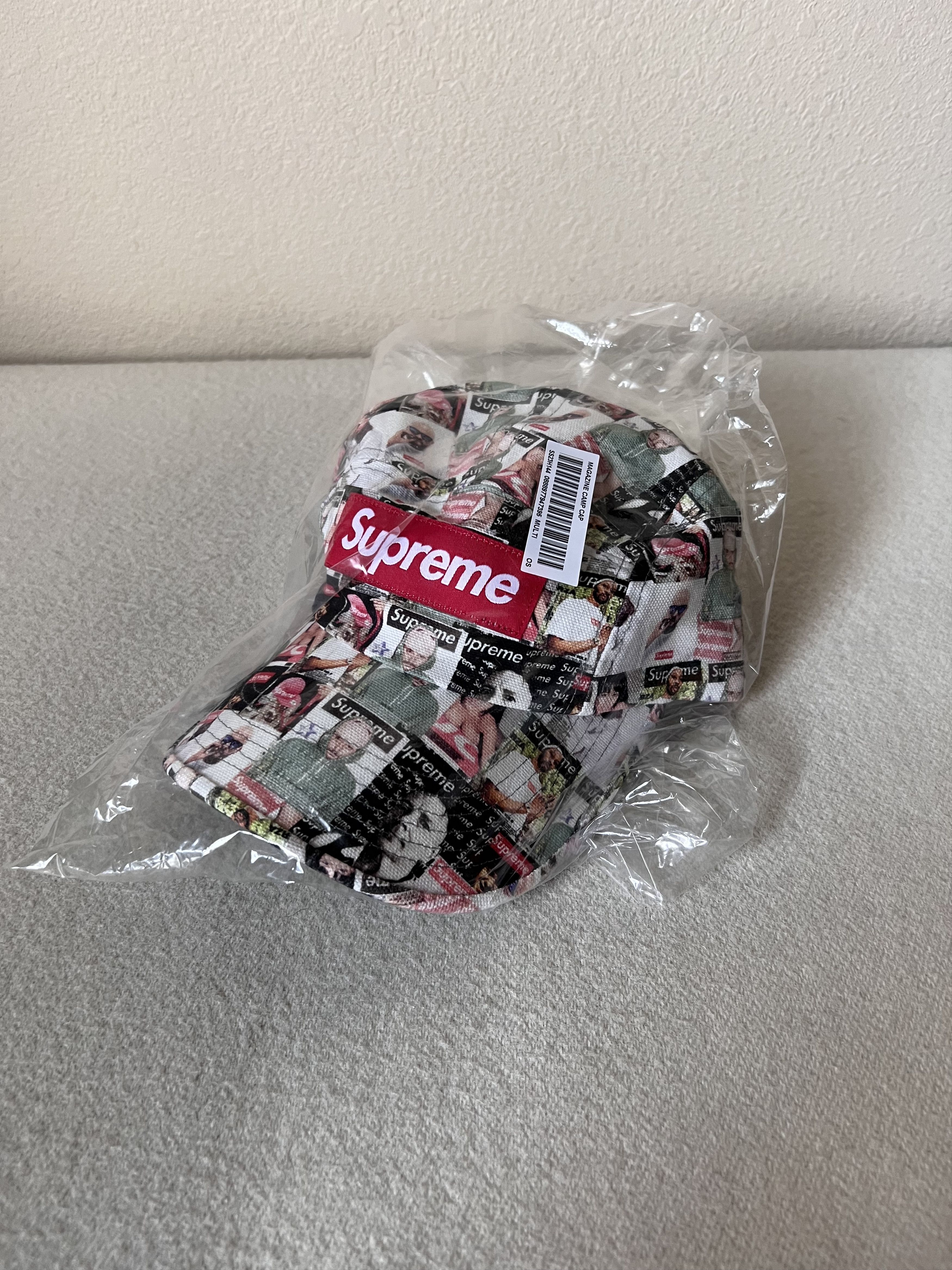 Pre-owned Supreme Magazine Camp Cap In Multicolor