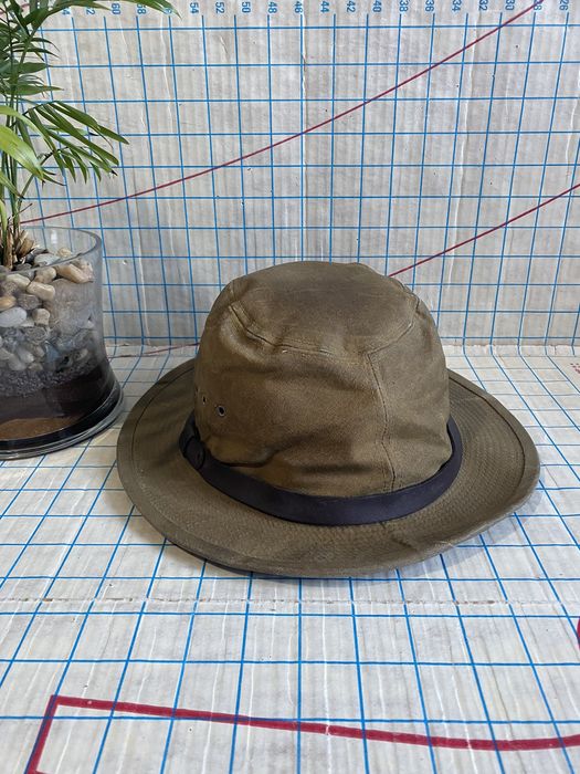 Vintage Filson Tin Cloth Round Bush Hat Dark Tan Color | Grailed