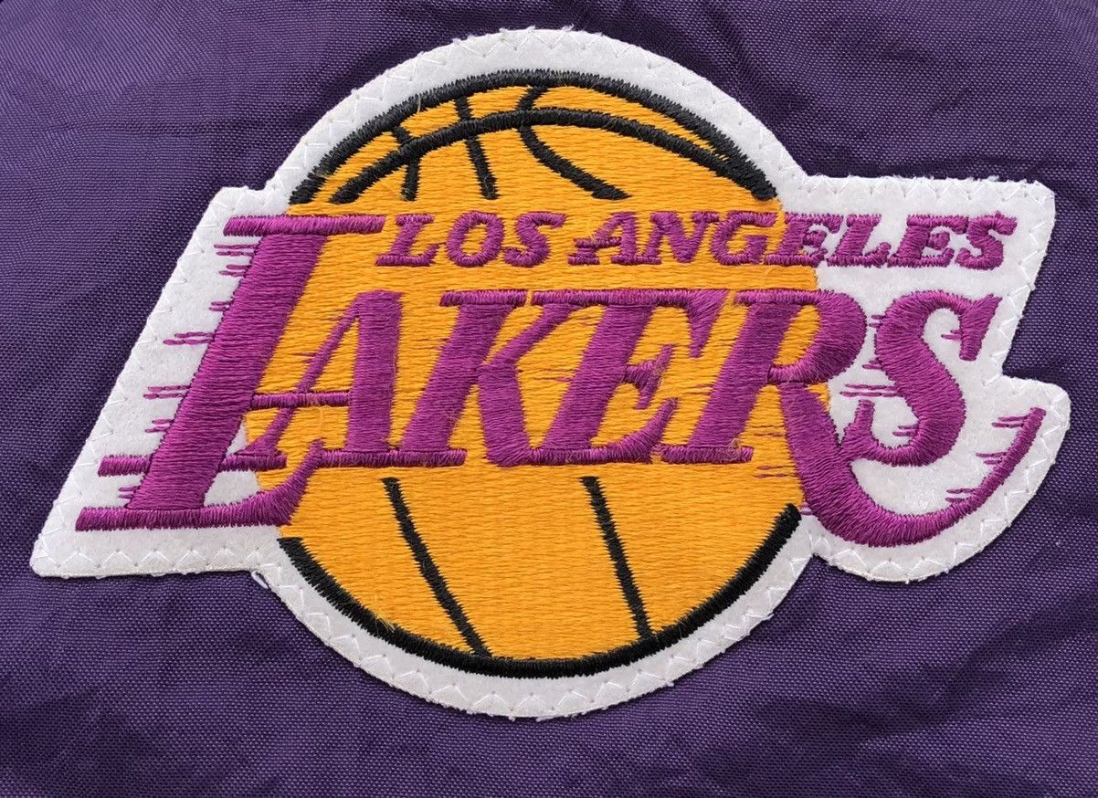 Vintage 🔥Vtg 90s NBA Los Angeles Lakers Swingster Bomber Jacket Size US M / EU 48-50 / 2 - 7 Thumbnail