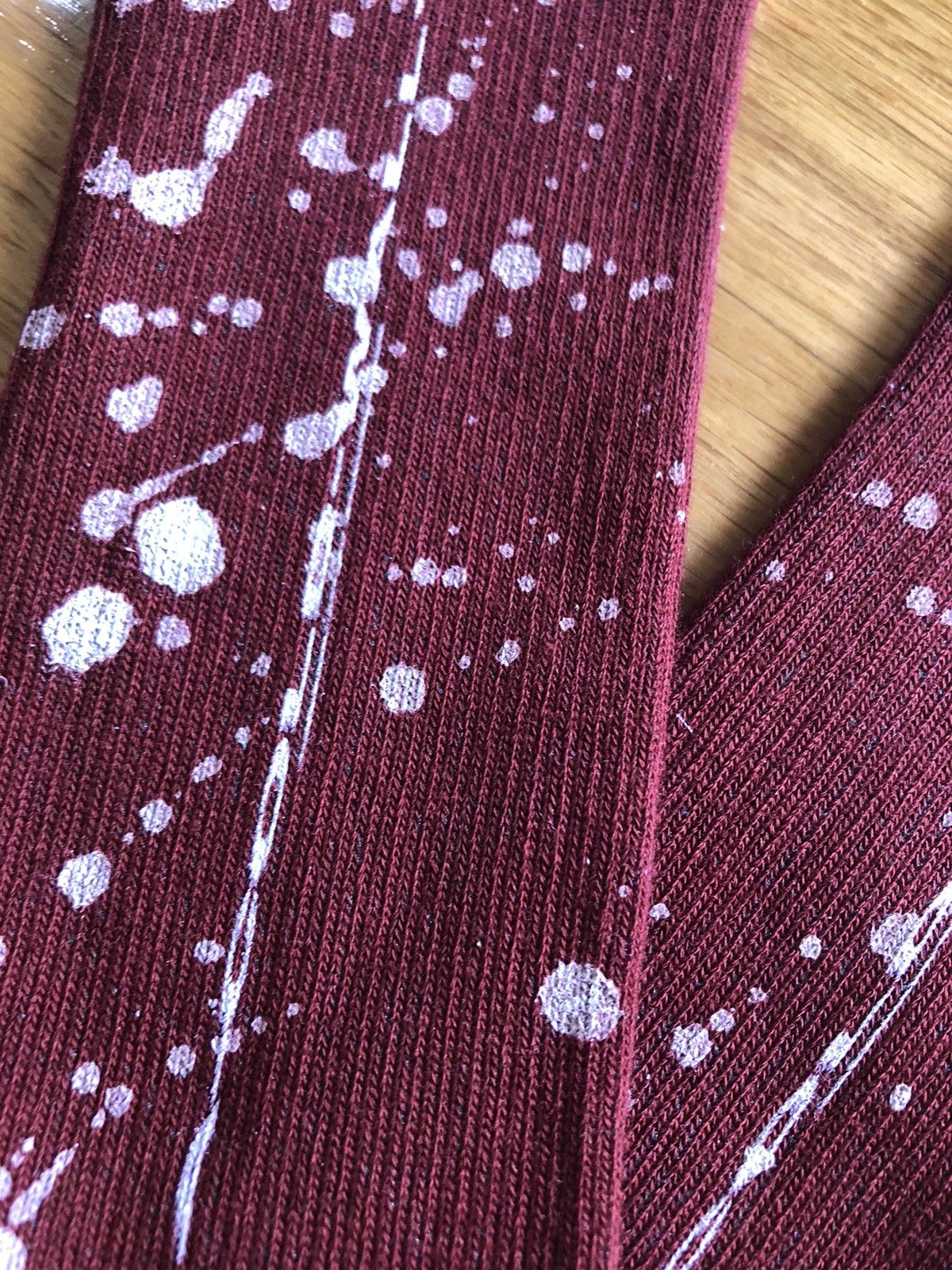 A-COLD-WALL* A Cold Wall ACW* paint splatter signature bicolor socks Size ONE SIZE - 3 Thumbnail