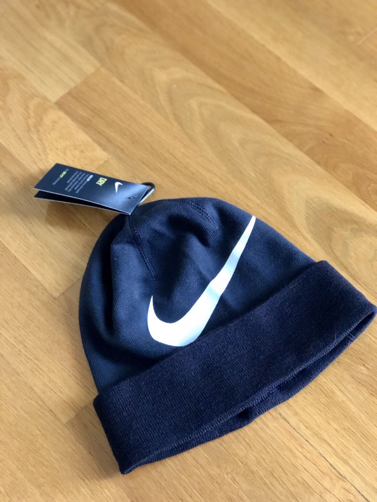 Nike Nike Black Dri-fit Big Swoosh flex beanie similar to Stussy Size ONE SIZE - 1 Thumbnail