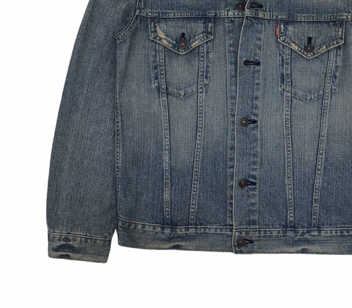 Levi's Vintage Levi's Trucker Distressed Denim Jacket Size US M / EU 48-50 / 2 - 9 Thumbnail