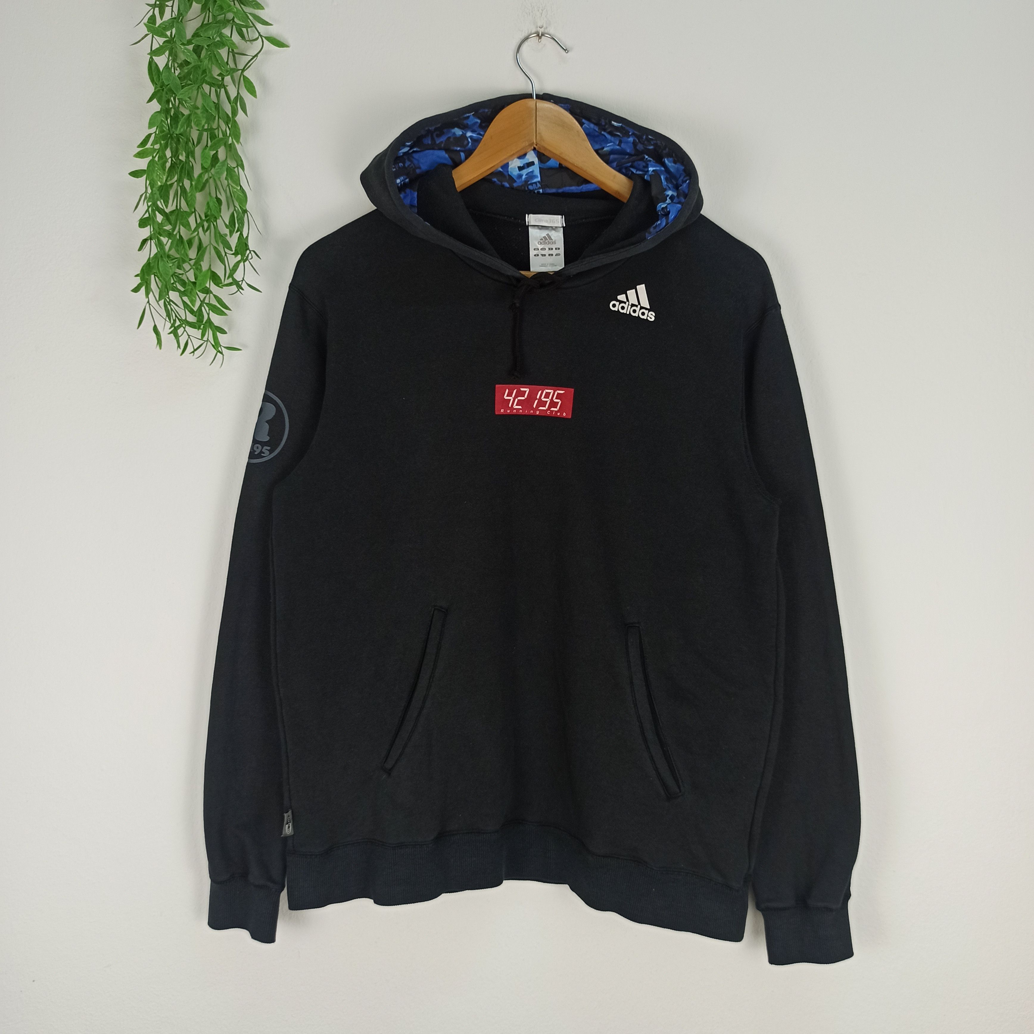 Vintage🔥 Adidas Running Club Clima365 Hoodie Sweatshirt