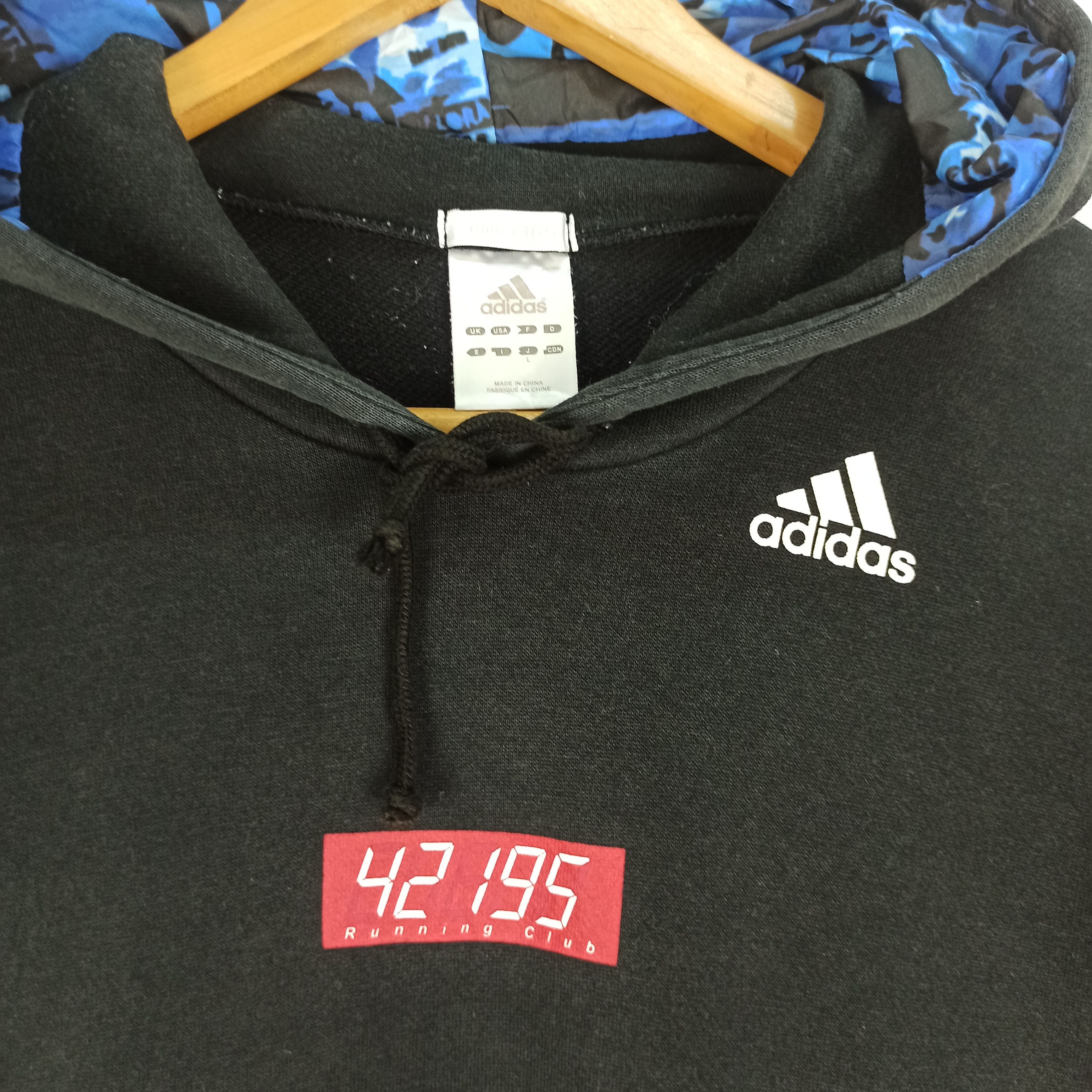 Adidas Vintage🔥 Adidas Running Club Clima365 Hoodie Sweatshirt Size US L / EU 52-54 / 3 - 3 Thumbnail