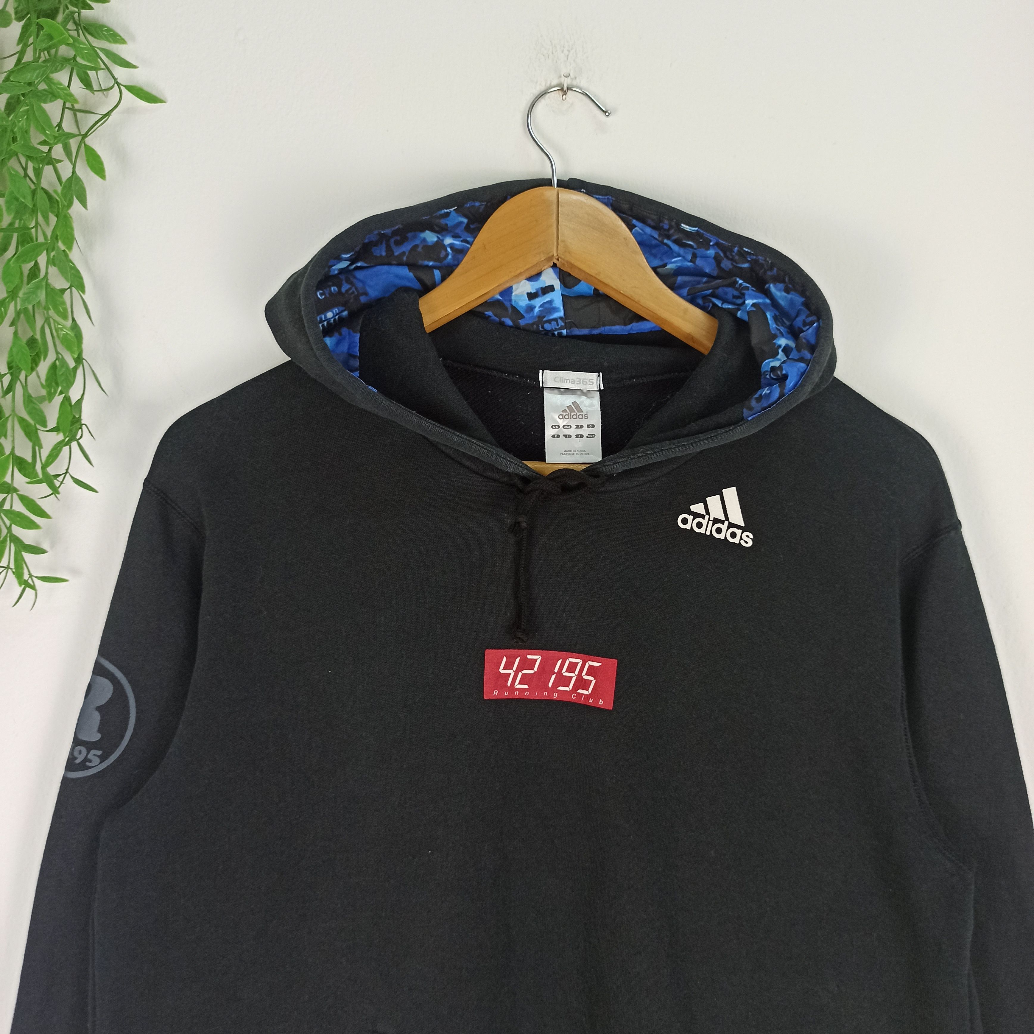 Adidas Vintage🔥 Adidas Running Club Clima365 Hoodie Sweatshirt Size US L / EU 52-54 / 3 - 2 Thumbnail