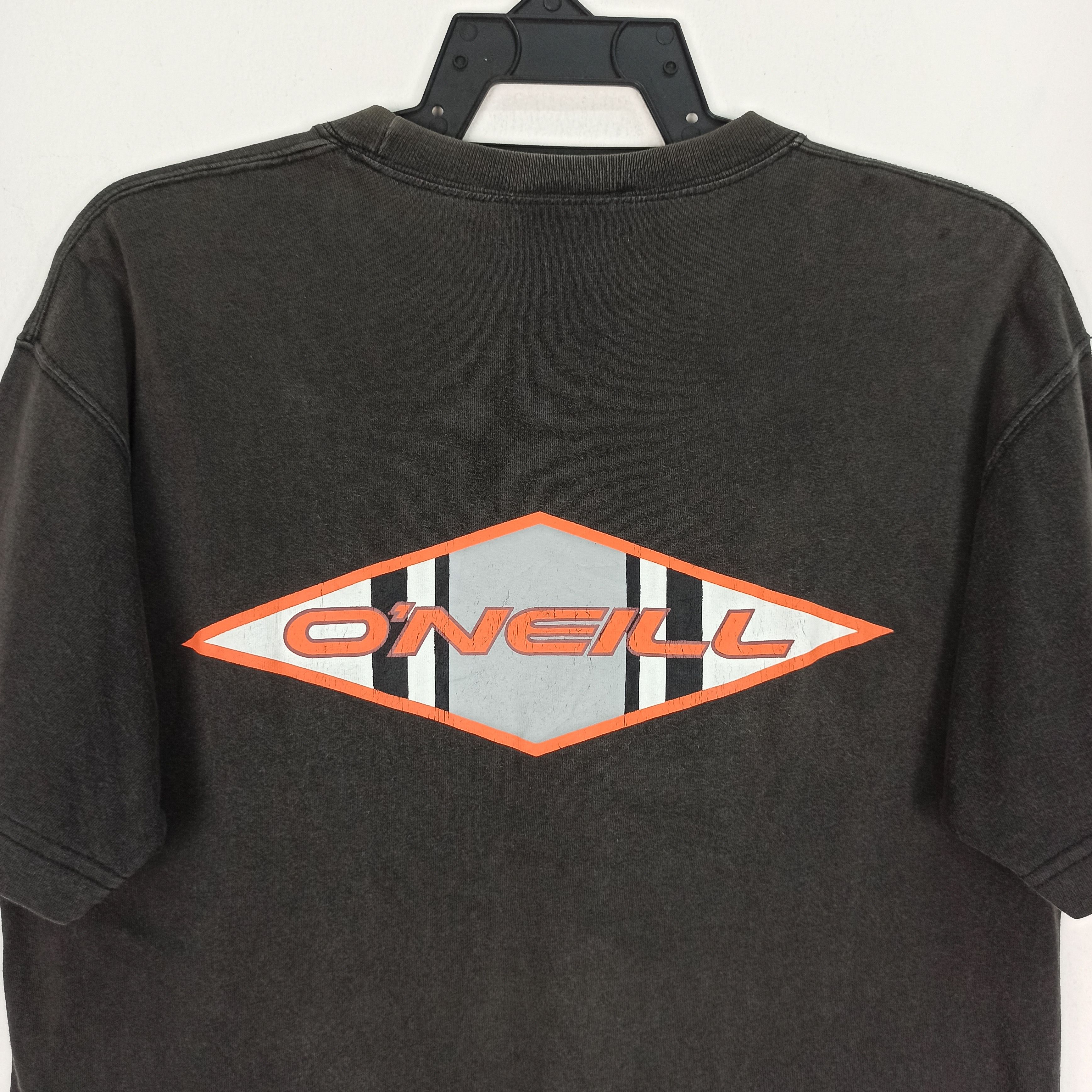 O'Neill Vintage Oneill USA Faded Black Tshirt Size US M / EU 48-50 / 2 - 2 Thumbnail