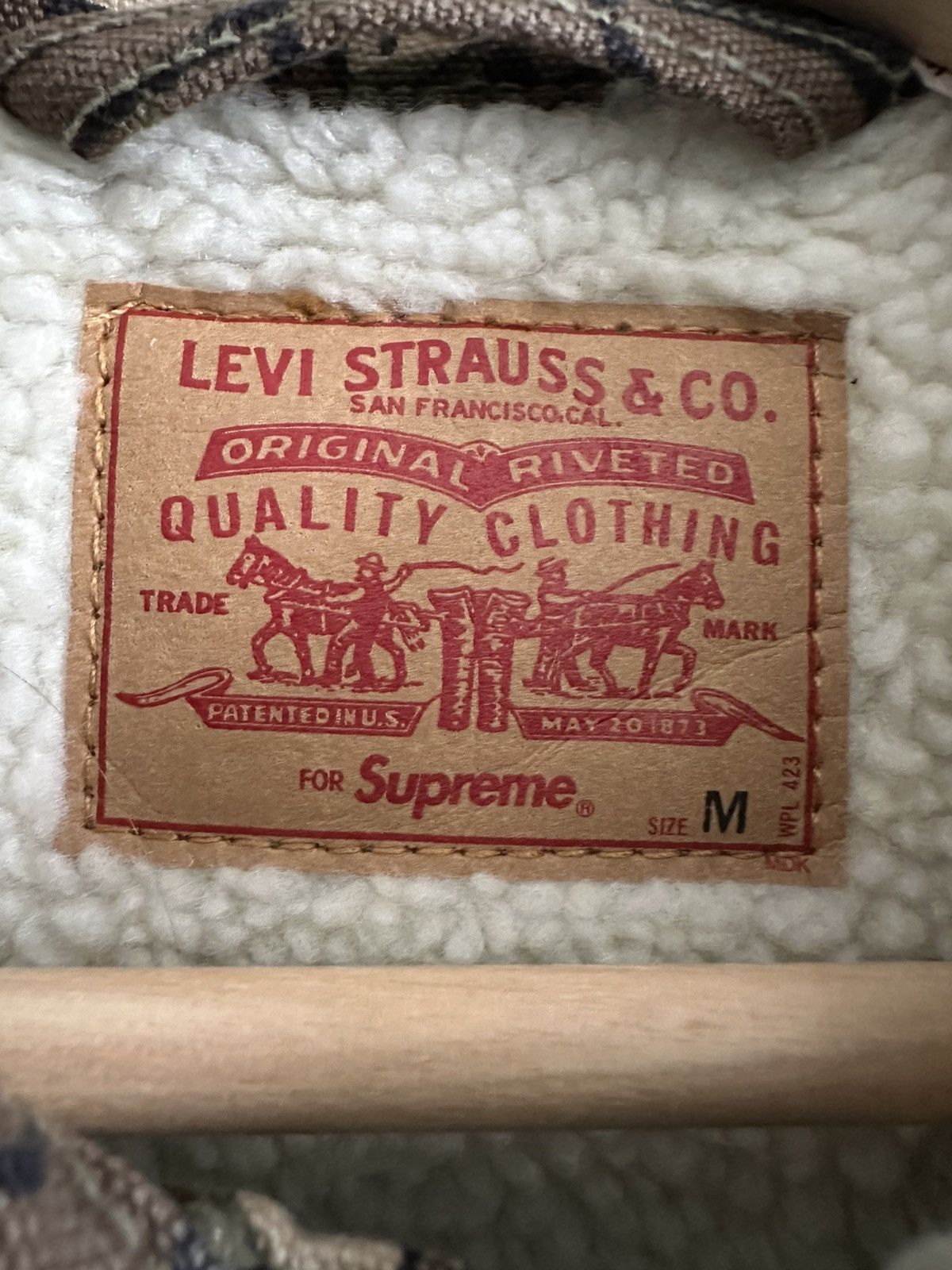 Supreme x Levis Denim Sherpa Trucker Jacket