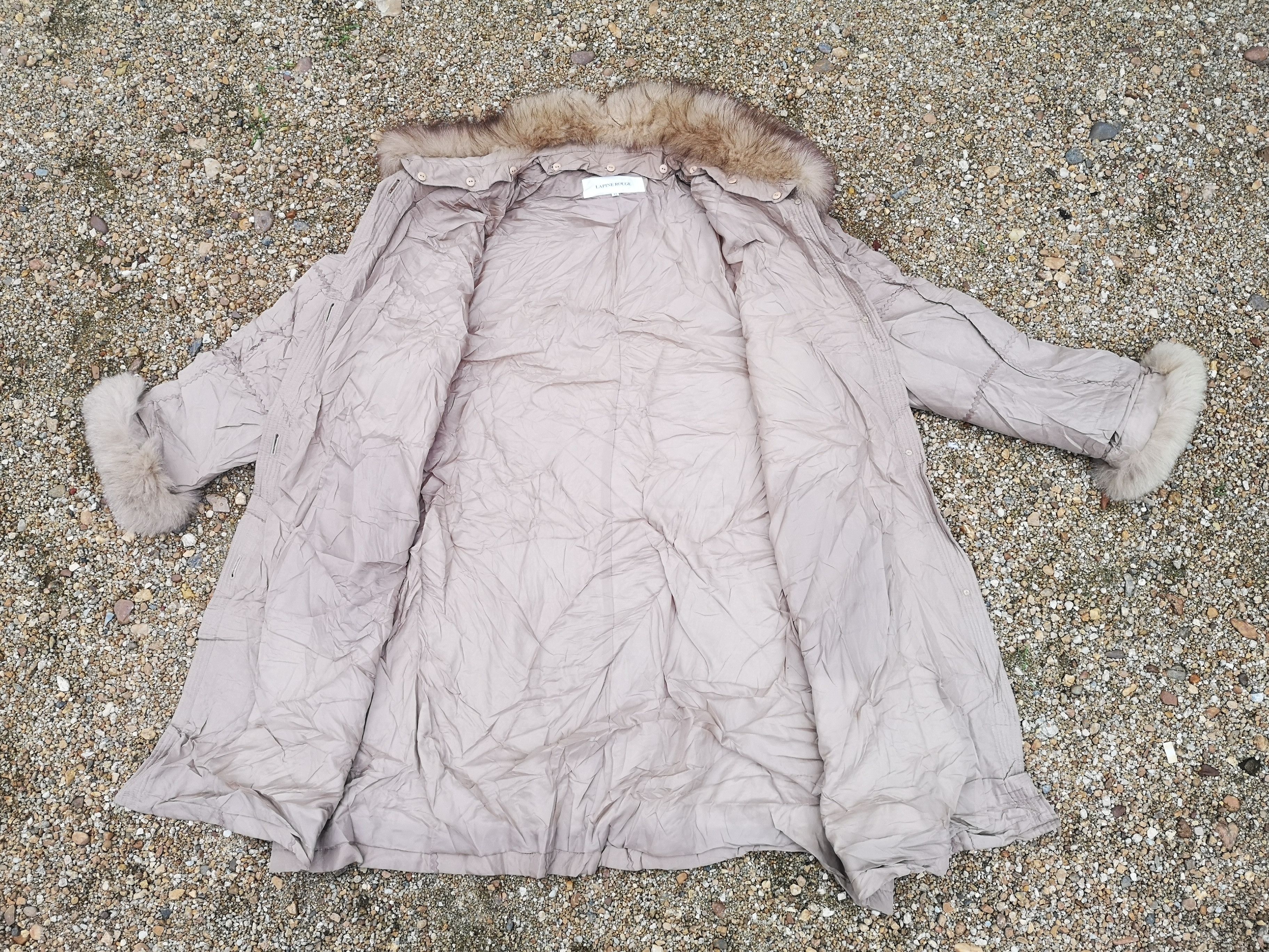 Japanese Brand × Vintage Lapine Rouge Long Coat with Original Fur Size L / US 10 / IT 46 - 7 Thumbnail