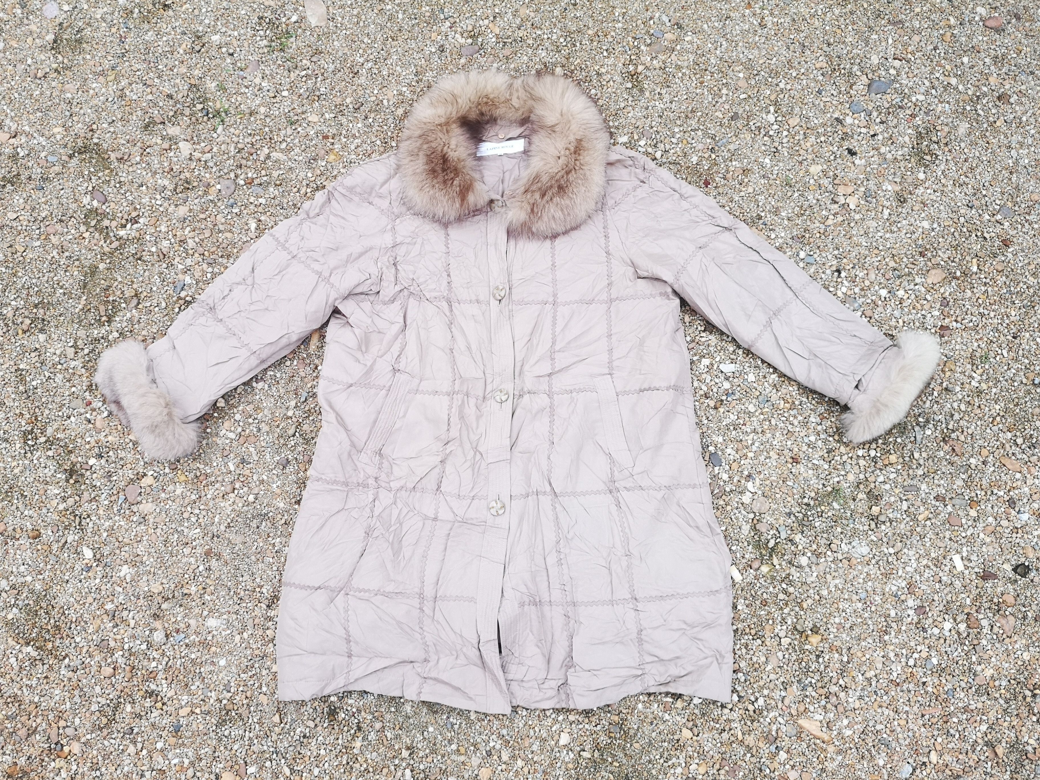 Japanese Brand × Vintage Lapine Rouge Long Coat with Original Fur Size L / US 10 / IT 46 - 3 Thumbnail