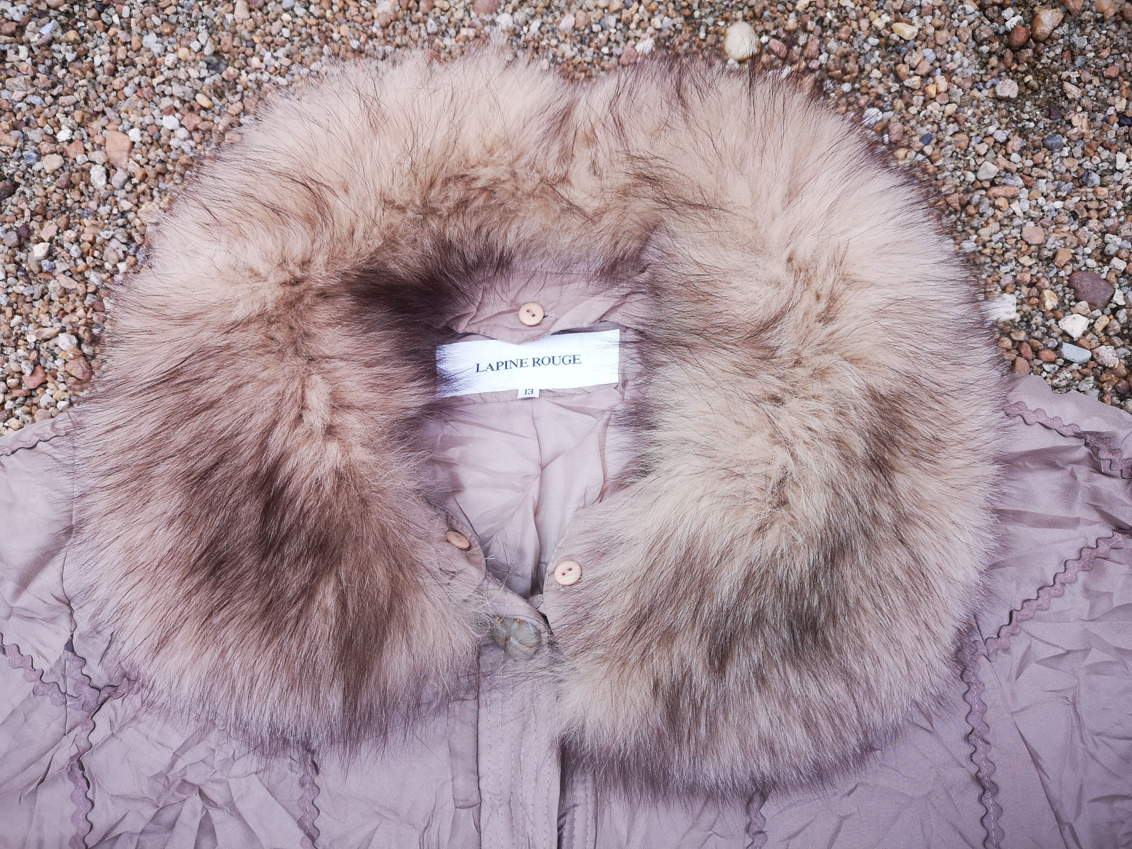 Japanese Brand × Vintage Lapine Rouge Long Coat with Original Fur Size L / US 10 / IT 46 - 9 Thumbnail