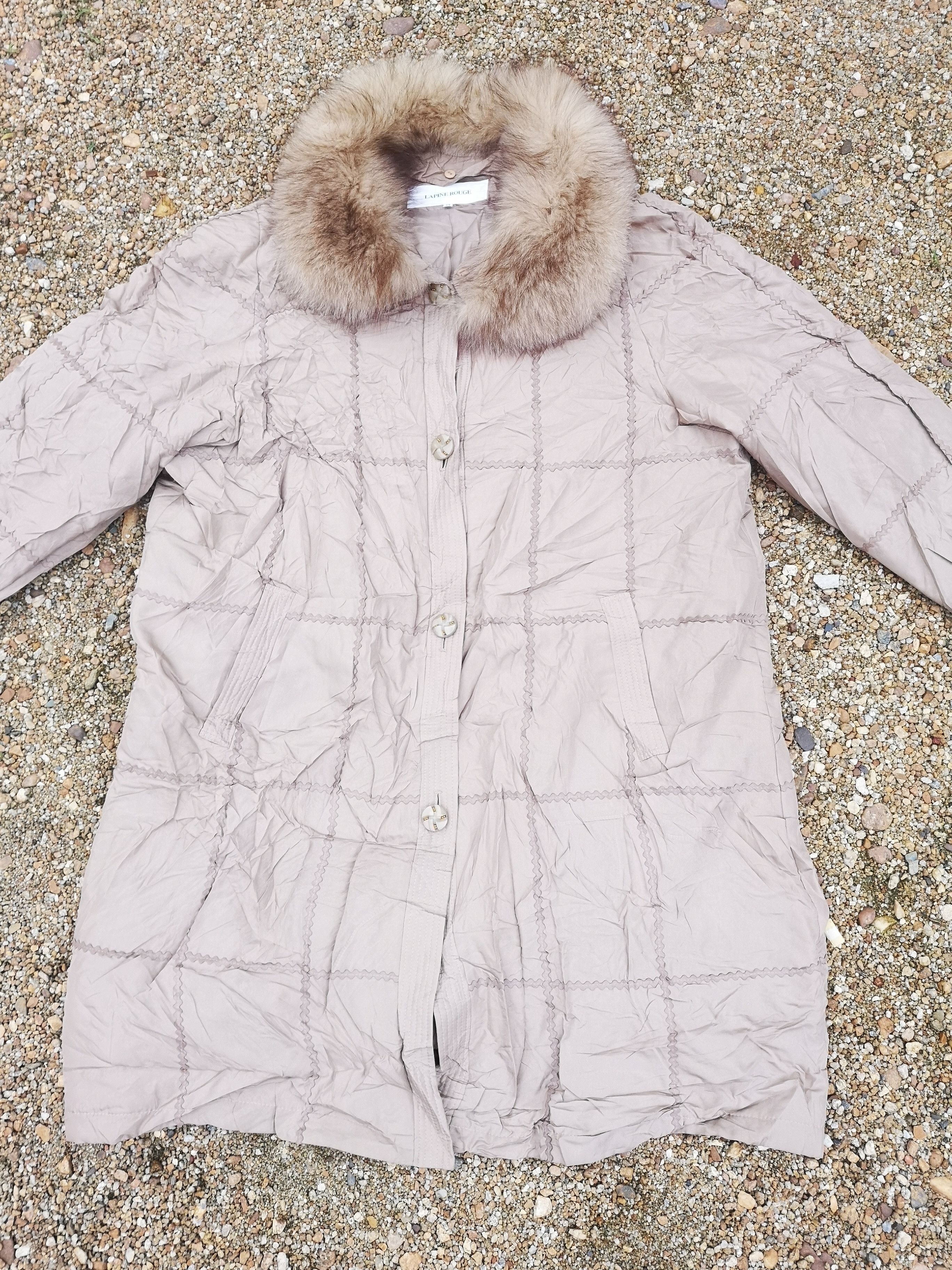 Japanese Brand × Vintage Lapine Rouge Long Coat with Original Fur Size L / US 10 / IT 46 - 5 Thumbnail