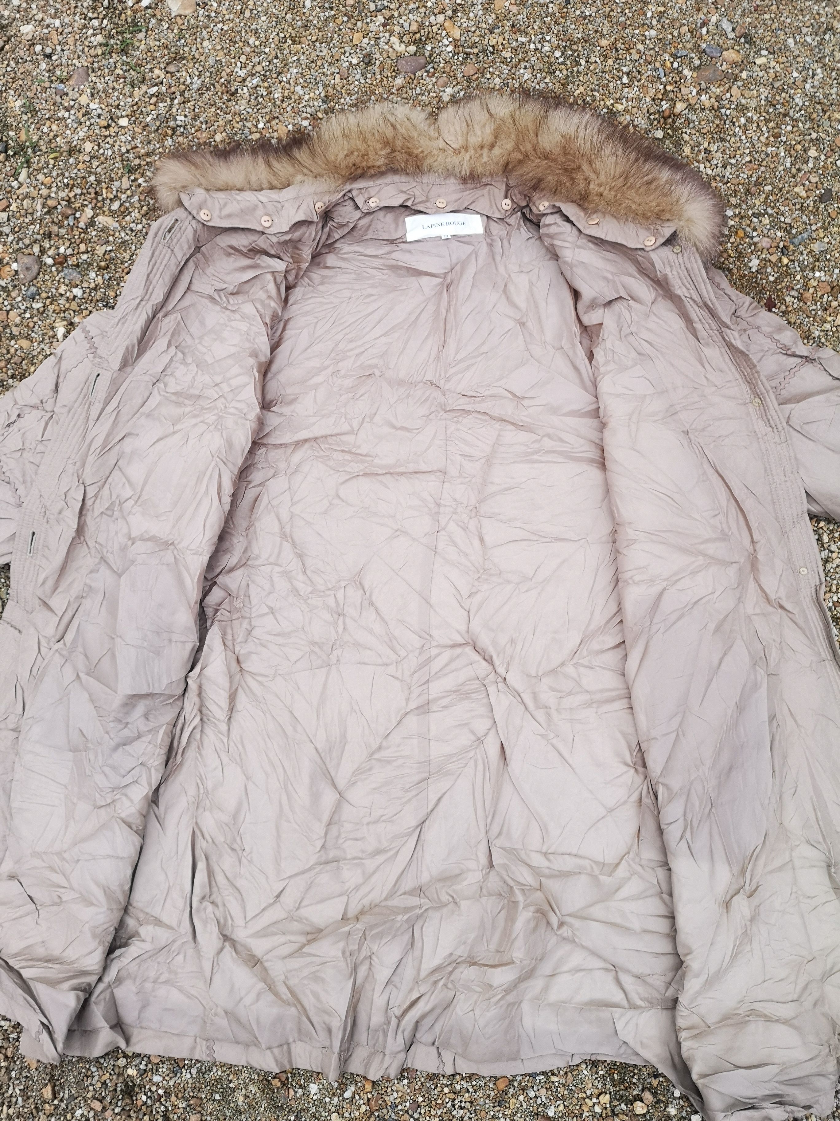Japanese Brand × Vintage Lapine Rouge Long Coat with Original Fur Size L / US 10 / IT 46 - 8 Thumbnail