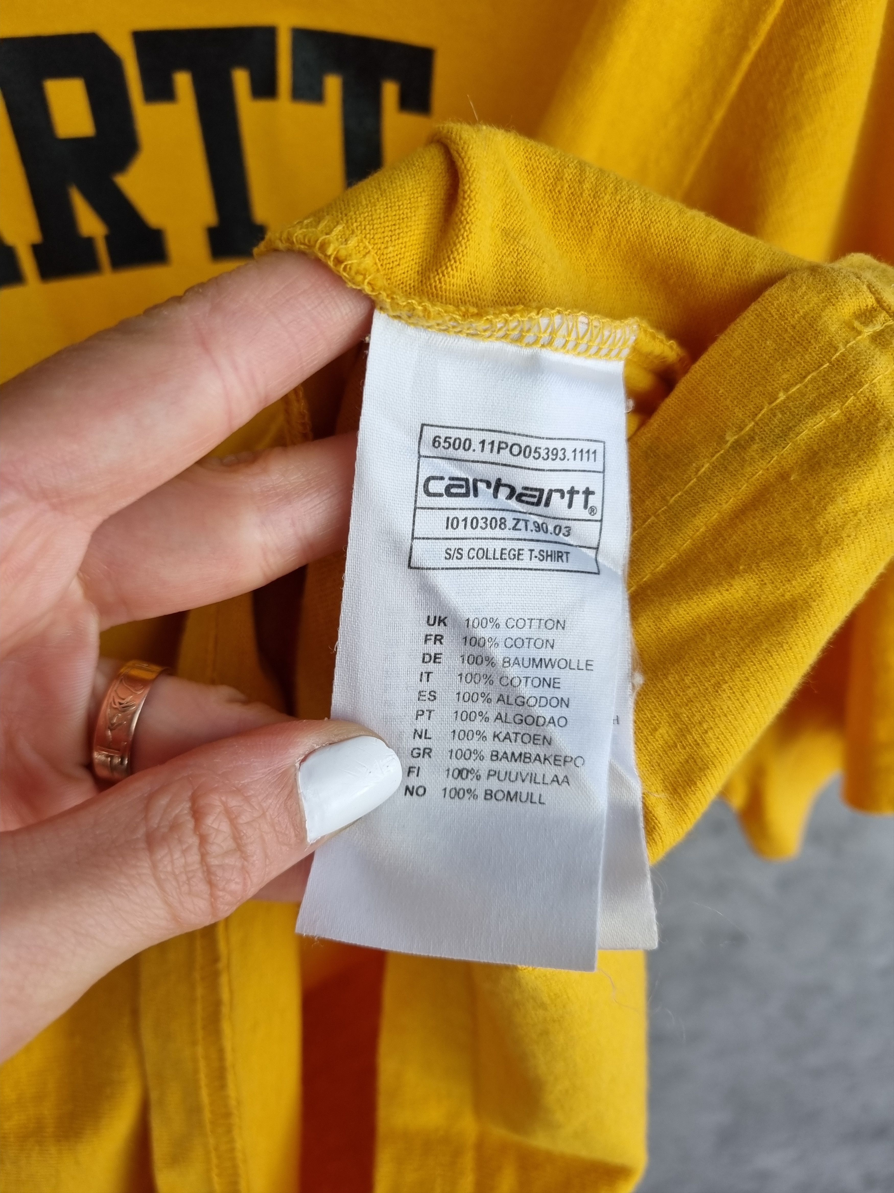Carhartt × Carhartt Wip Cool color Big Logo Carhartt College Tee Shirt Size US XL / EU 56 / 4 - 7 Thumbnail
