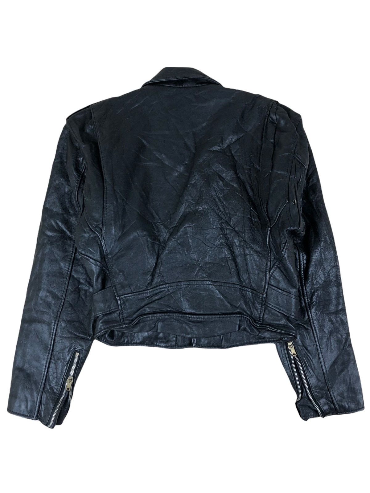 Vintage 1980s Mex Tex Classic Motorcycle Leather Biker Jacket Size US XS / EU 42 / 0 - 7 Thumbnail