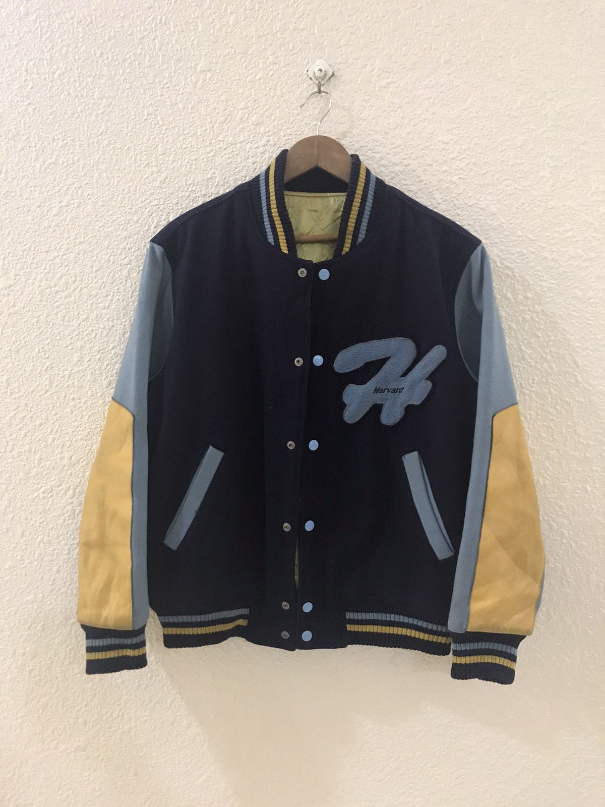 Vintage Vintage Harvard varsity wool jacket Size US M / EU 48-50 / 2 - 1 Thumbnail