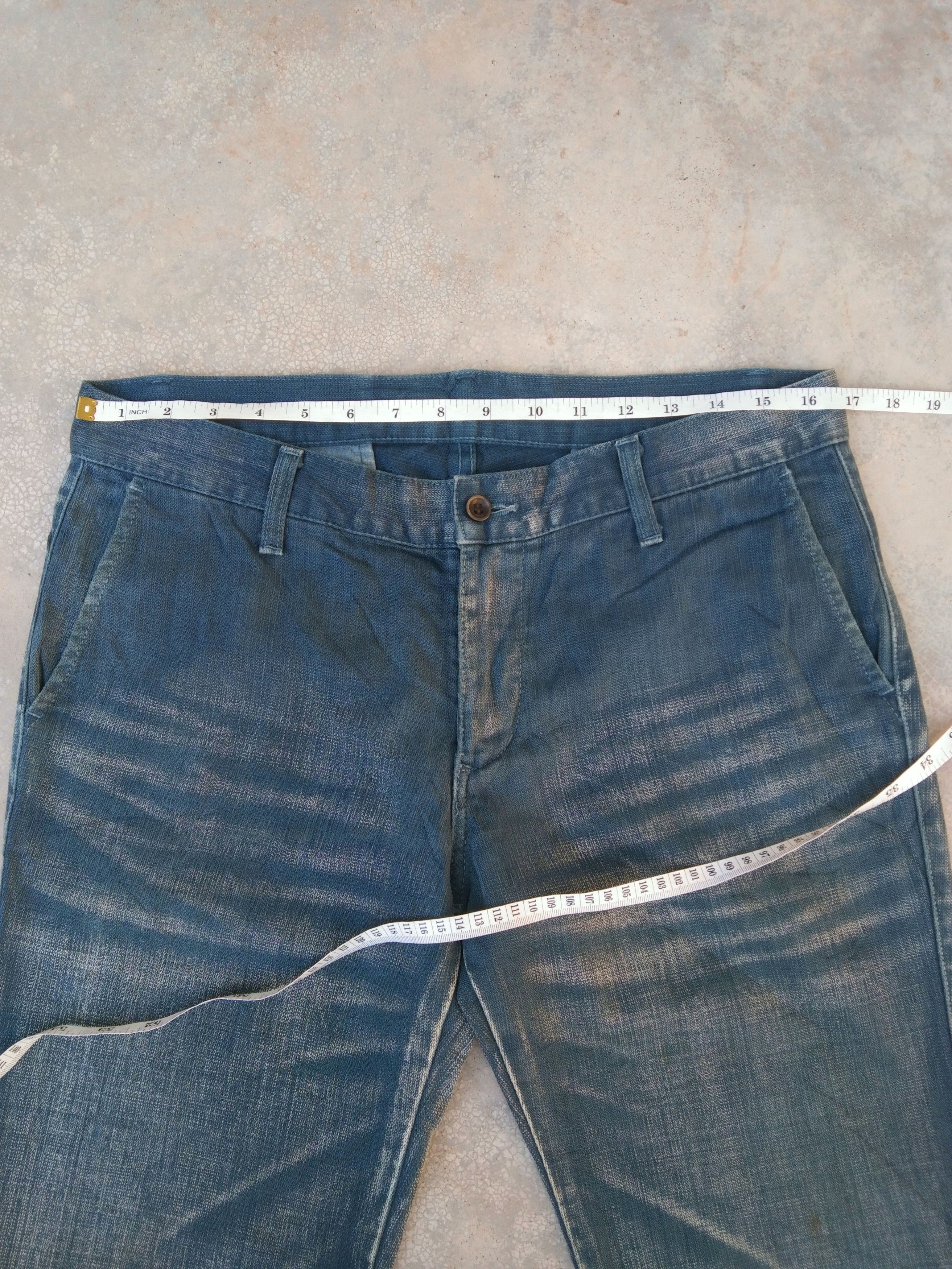 ABAHOUSE × Japanese Brand × Vintage Vintage Japanese Abahouse Distressed Flared Jeans 33x33.5 Size US 33 - 7 Thumbnail