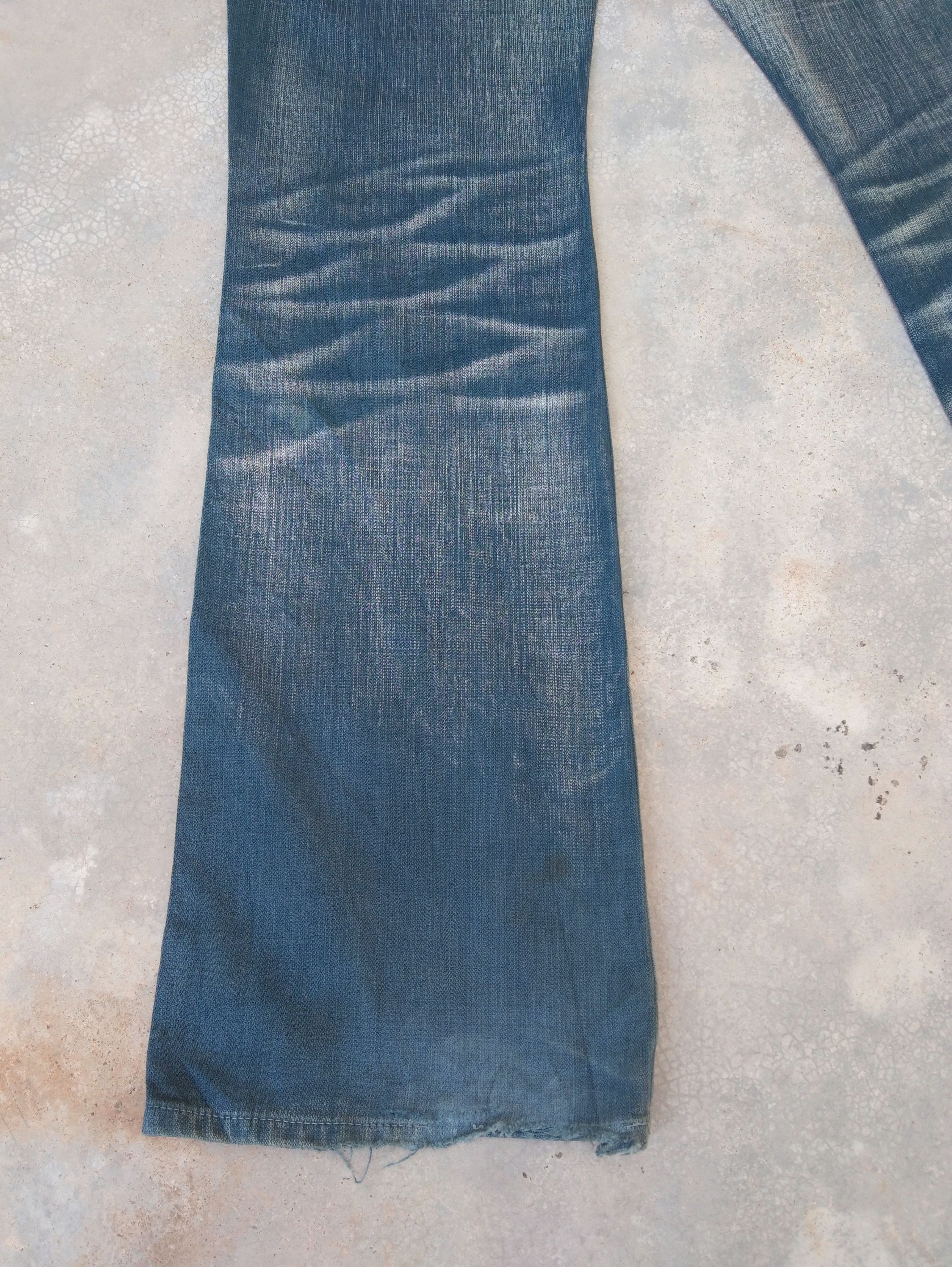 ABAHOUSE × Japanese Brand × Vintage Vintage Japanese Abahouse Distressed Flared Jeans 33x33.5 Size US 33 - 4 Thumbnail