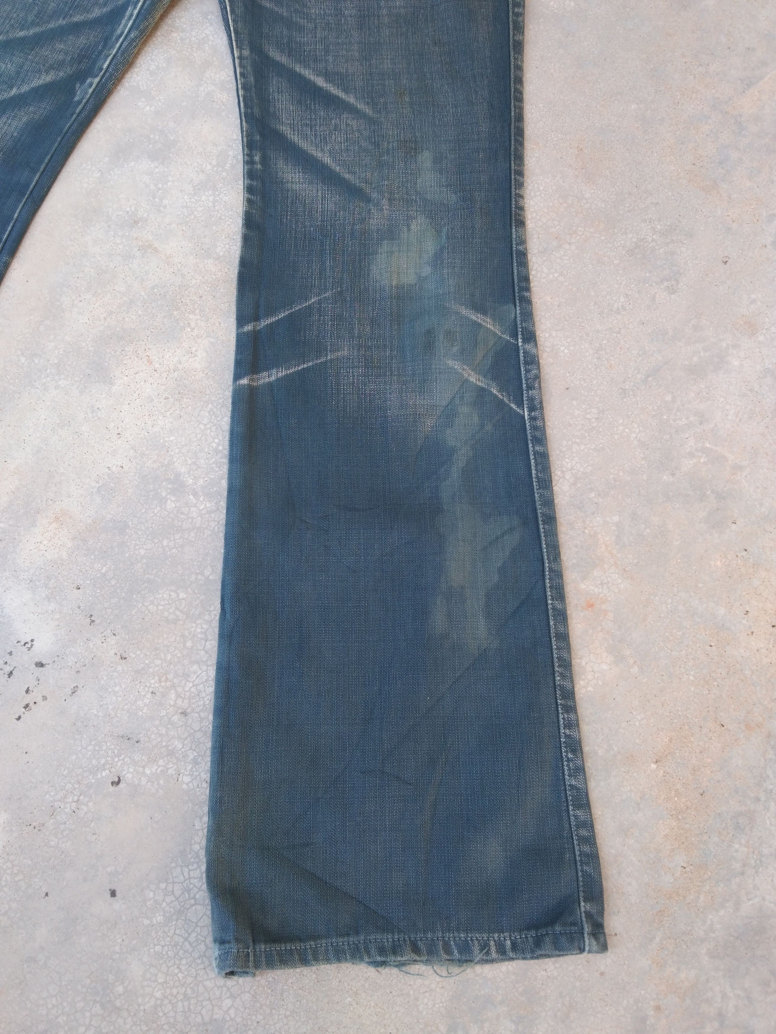 ABAHOUSE × Japanese Brand × Vintage Vintage Japanese Abahouse Distressed Flared Jeans 33x33.5 Size US 33 - 6 Thumbnail