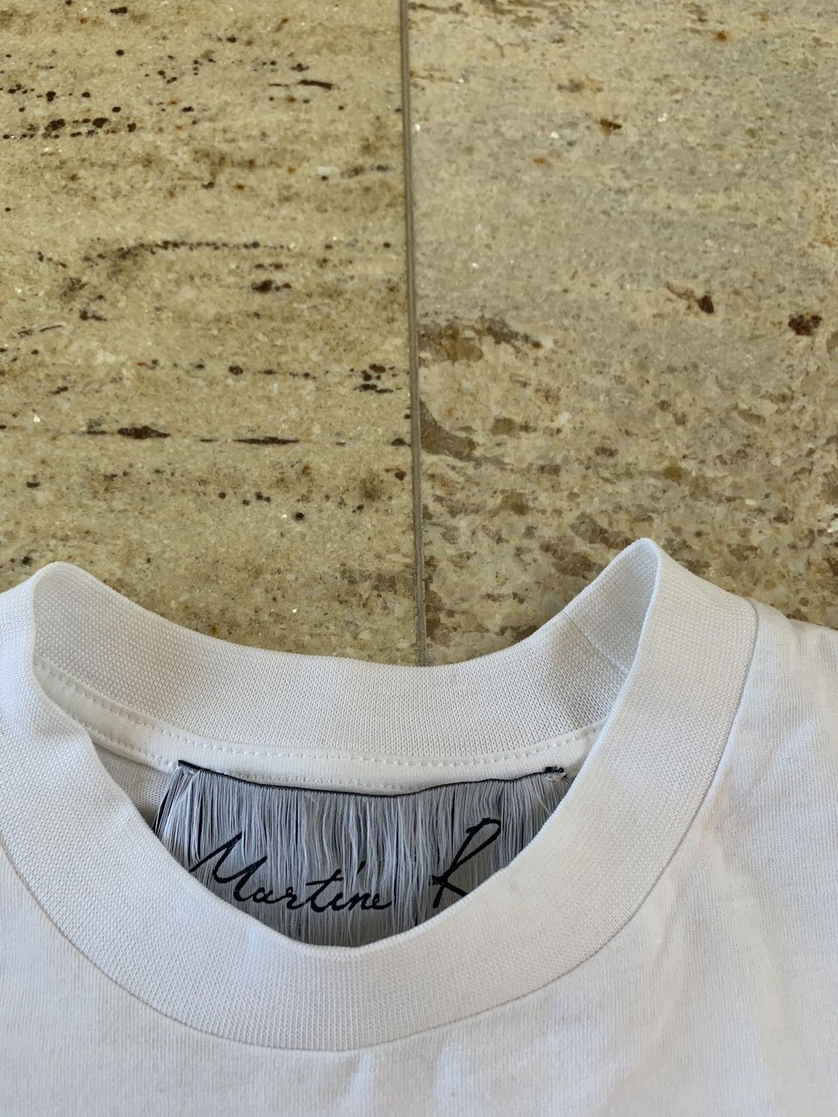 Martine Rose Logo Tee, SS in White Size US XS / EU 42 / 0 - 6 Thumbnail