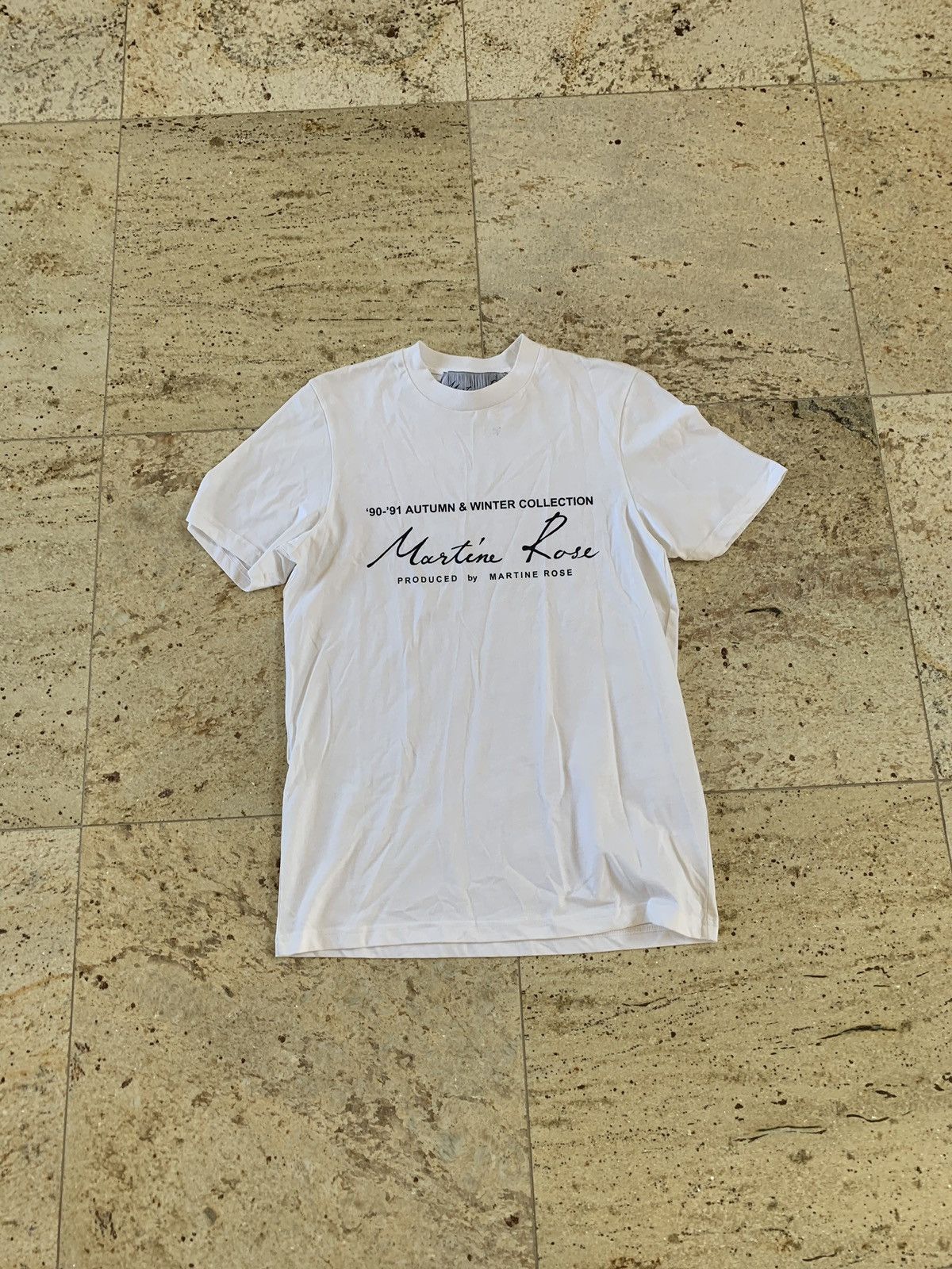 Martine Rose Logo Tee, SS in White Size US XS / EU 42 / 0 - 2 Thumbnail