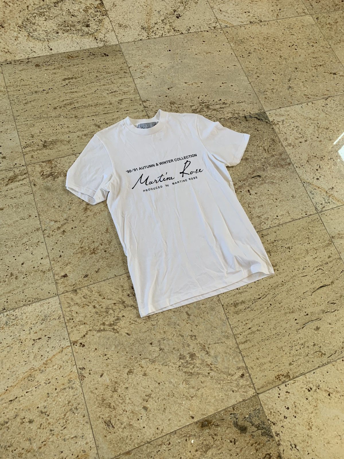 Martine Rose Logo Tee, SS in White Size US XS / EU 42 / 0 - 3 Thumbnail