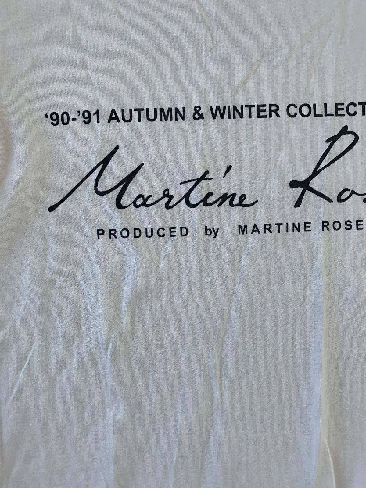 Martine Rose Logo Tee, SS in White Size US XS / EU 42 / 0 - 4 Thumbnail