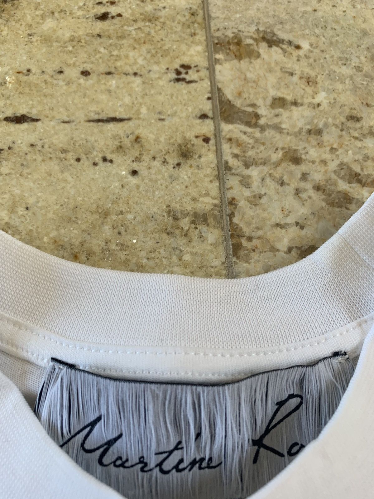 Martine Rose Logo Tee, SS in White Size US XS / EU 42 / 0 - 7 Thumbnail