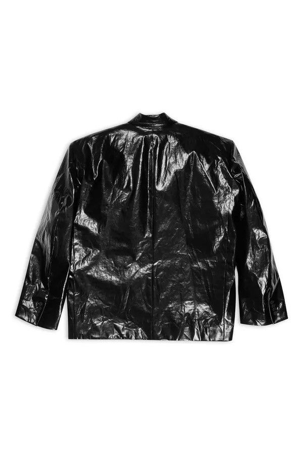Balenciaga Balenciaga Black Crinkled Blazer Size US M / EU 48-50 / 2 - 3 Thumbnail