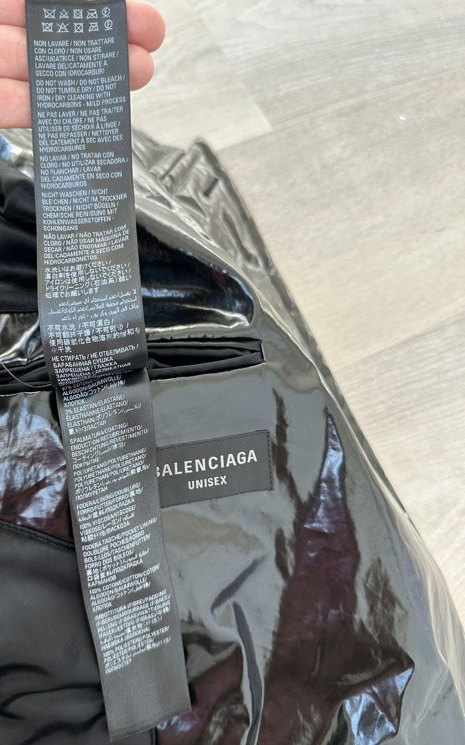 Balenciaga Balenciaga Black Crinkled Blazer Size US M / EU 48-50 / 2 - 15 Thumbnail
