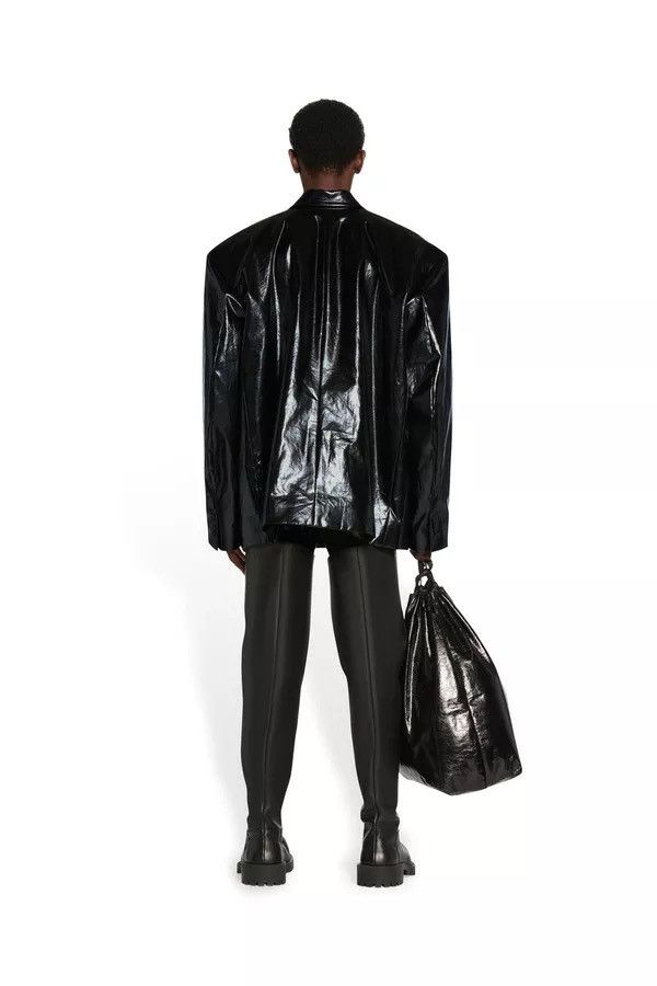 Balenciaga Balenciaga Black Crinkled Blazer Size US M / EU 48-50 / 2 - 5 Thumbnail