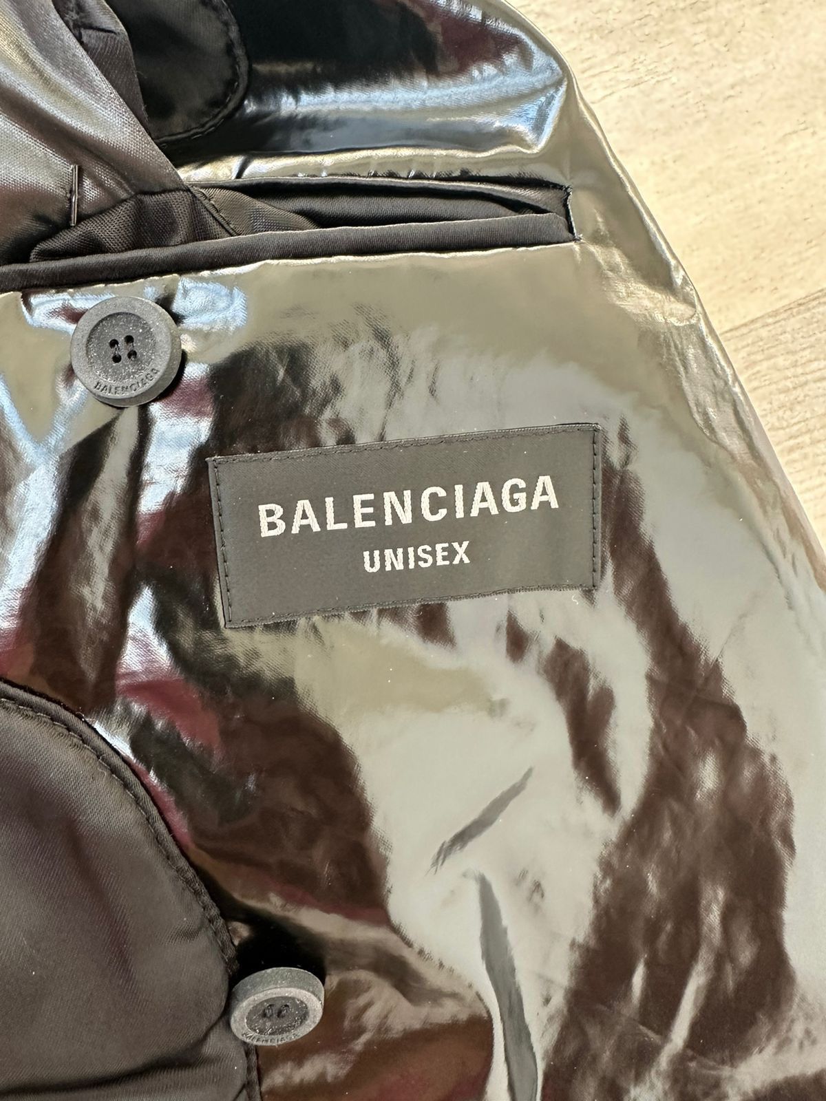 Balenciaga Balenciaga Black Crinkled Blazer Size US M / EU 48-50 / 2 - 13 Thumbnail
