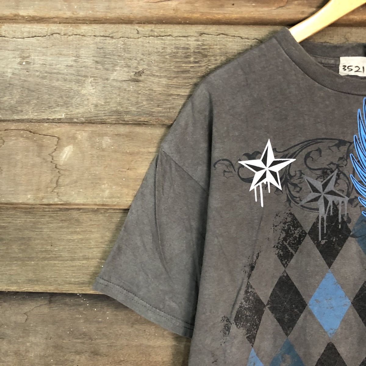Japanese Brand × Seditionaries Skull gratify Delta Grey Short Sleeve Shirt #3521 Size US L / EU 52-54 / 3 - 5 Thumbnail