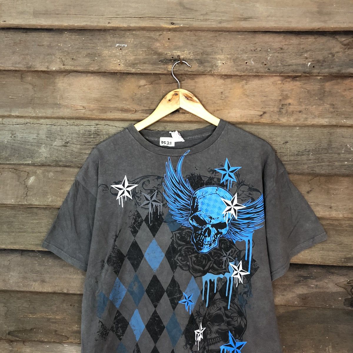 Japanese Brand × Seditionaries Skull gratify Delta Grey Short Sleeve Shirt #3521 Size US L / EU 52-54 / 3 - 2 Thumbnail