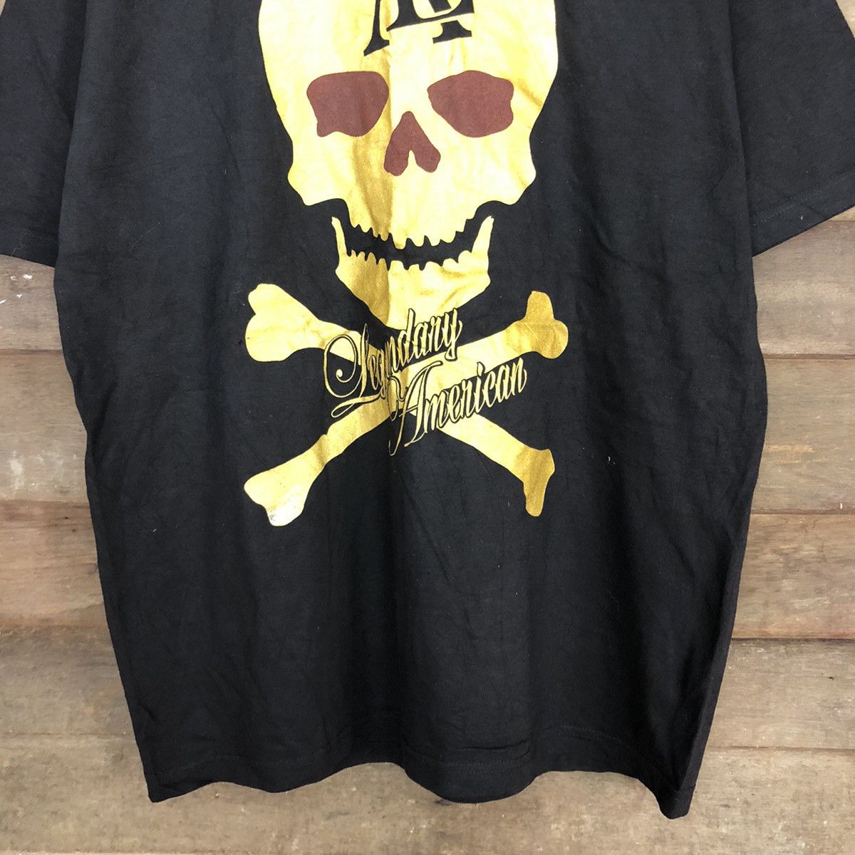 Japanese Brand × Legendary Goods Lagendary American skull Black Short Sleeve Tshirt #3534 Size US XL / EU 56 / 4 - 6 Thumbnail