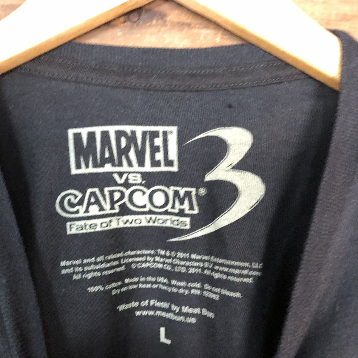 Marvel Comics Marvel VS Capcom Black Short Sleeve Tshirt #3592 Size US XL / EU 56 / 4 - 10 Thumbnail