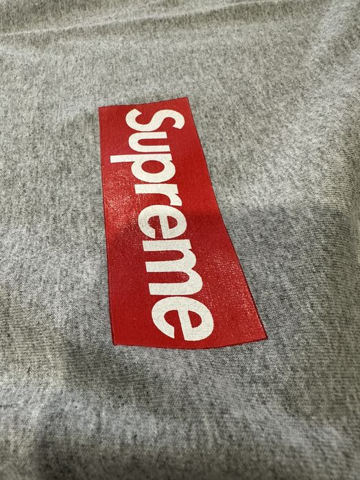 Supreme Supreme grey box logo 20th anniversary tee | Grailed