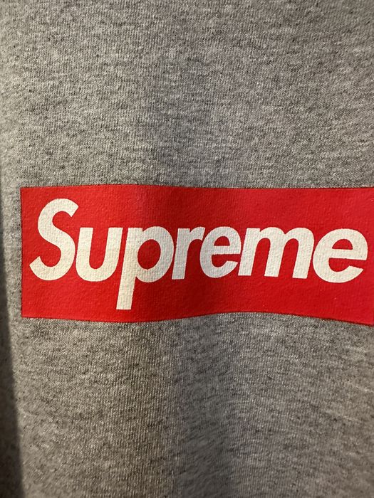 Supreme Supreme grey box logo 20th anniversary tee | Grailed