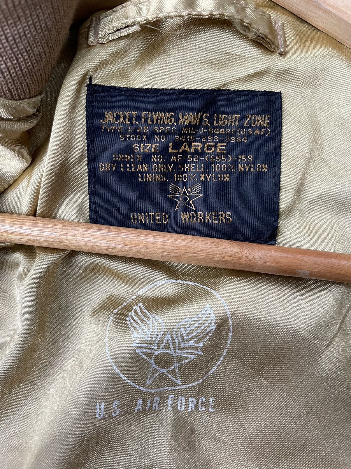 Japanese Brand United Workers Type L-28 Us Air Force Bomber Jacket Size US L / EU 52-54 / 3 - 12 Thumbnail