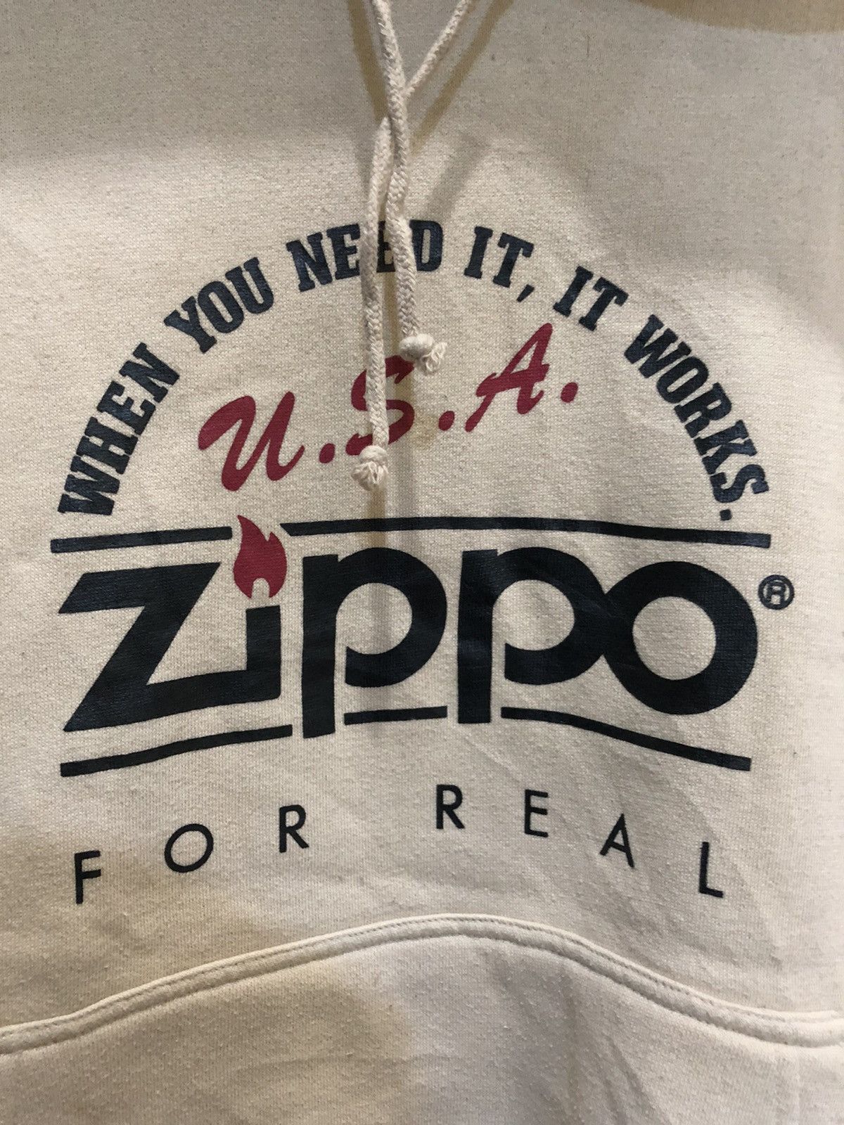 Vintage × Zippo Vintage ZIPPO sweatshirt hodie big logo size XL Size US XL / EU 56 / 4 - 3 Thumbnail
