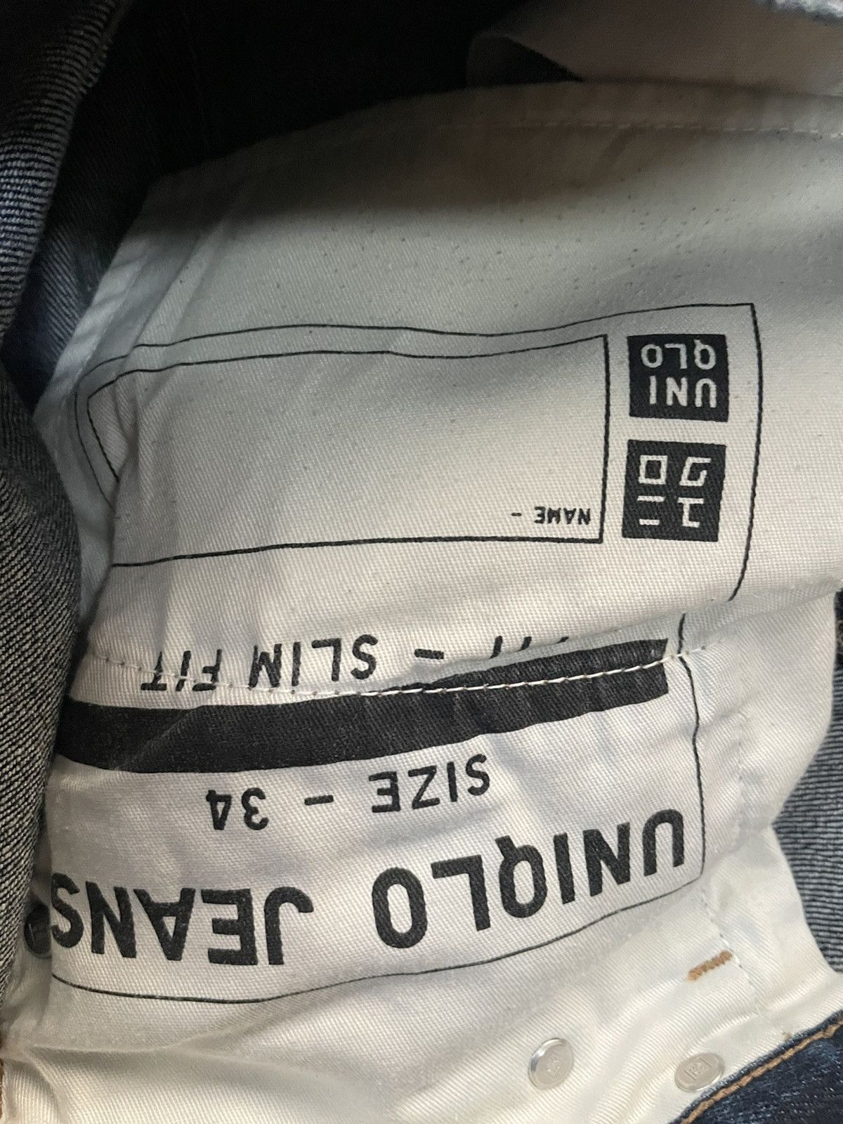 Japanese Brand × Uniqlo Uniqlo Jeans Slim Selvedge Denim Size US 35 - 11 Thumbnail
