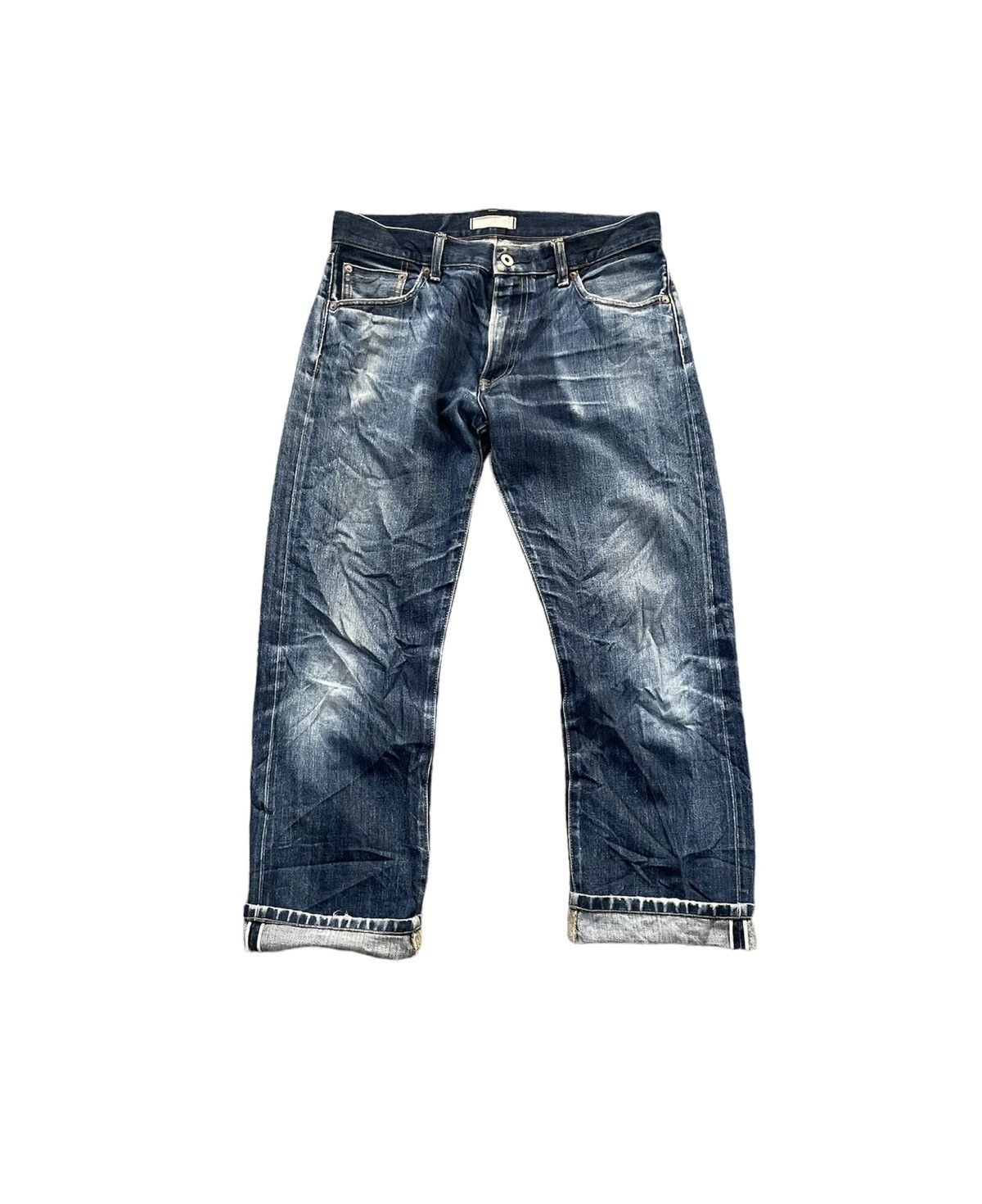 image of Uniqlo Kaihara Regular Selvedge Denim in Blue, Men's (Size 33)