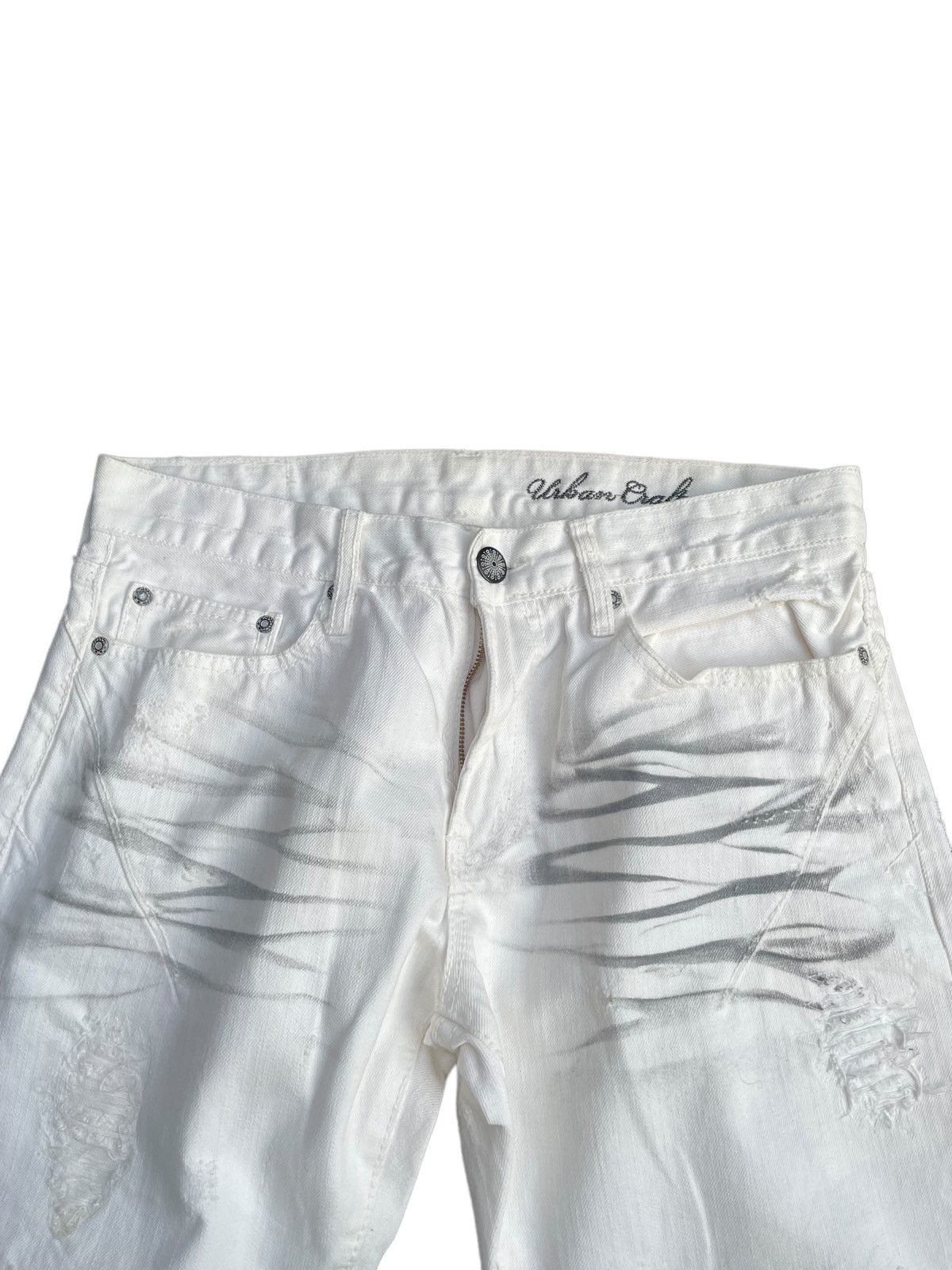 Japanese Brand Urban Craft Custom Distresed Denim Size US 33 - 8 Thumbnail