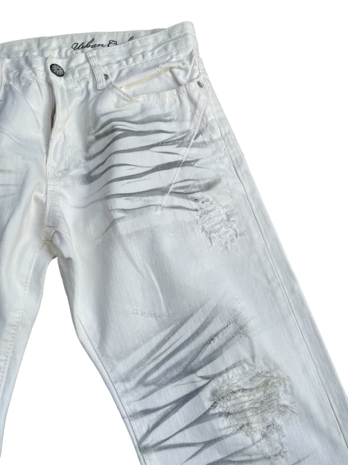Japanese Brand Urban Craft Custom Distresed Denim Size US 33 - 7 Thumbnail
