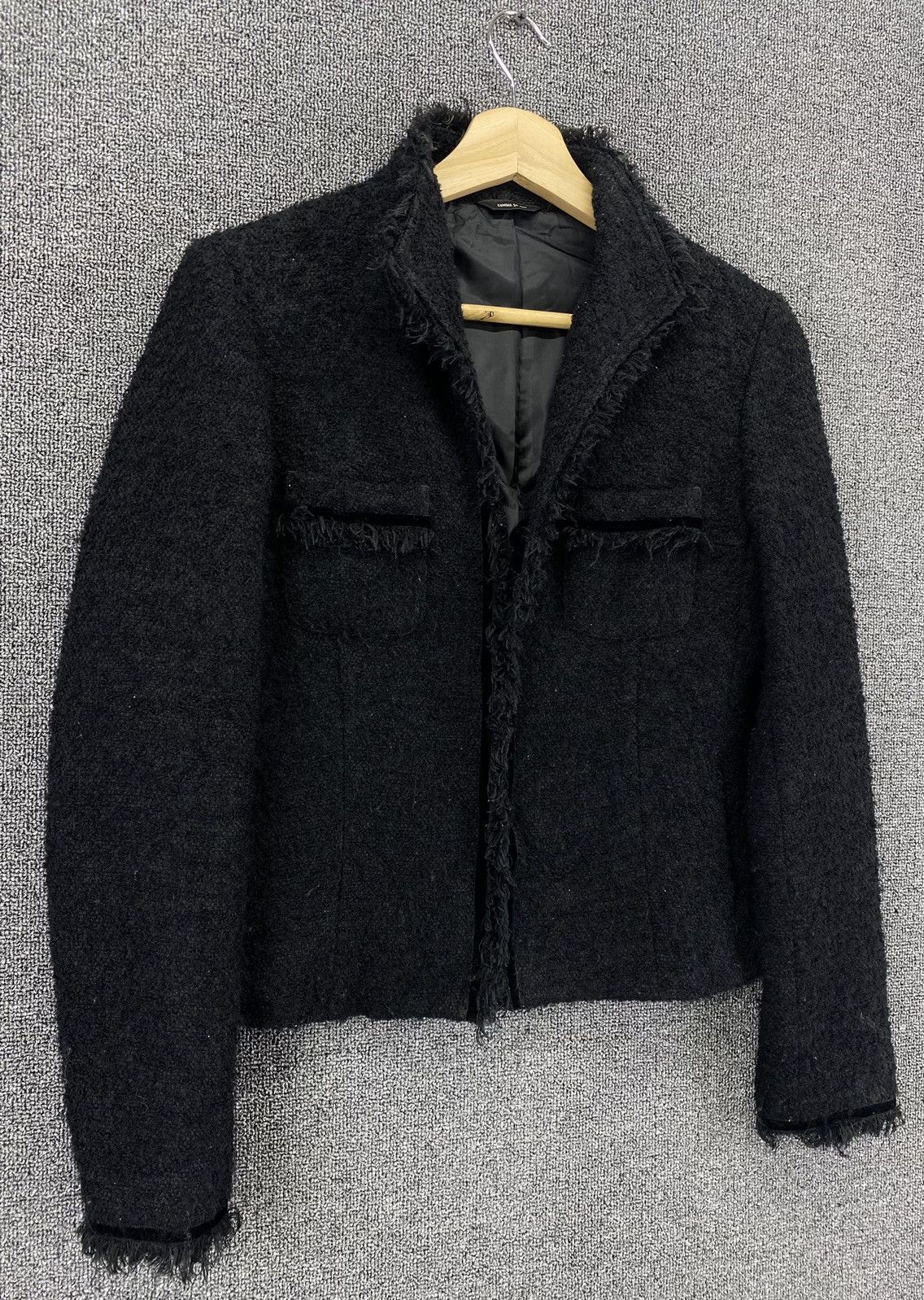 Comme Ca Ism Vintage Comme Ca Ism Fur Cardigan Chanel Style Tweed Jacket Size M / US 6-8 / IT 42-44 - 2 Thumbnail