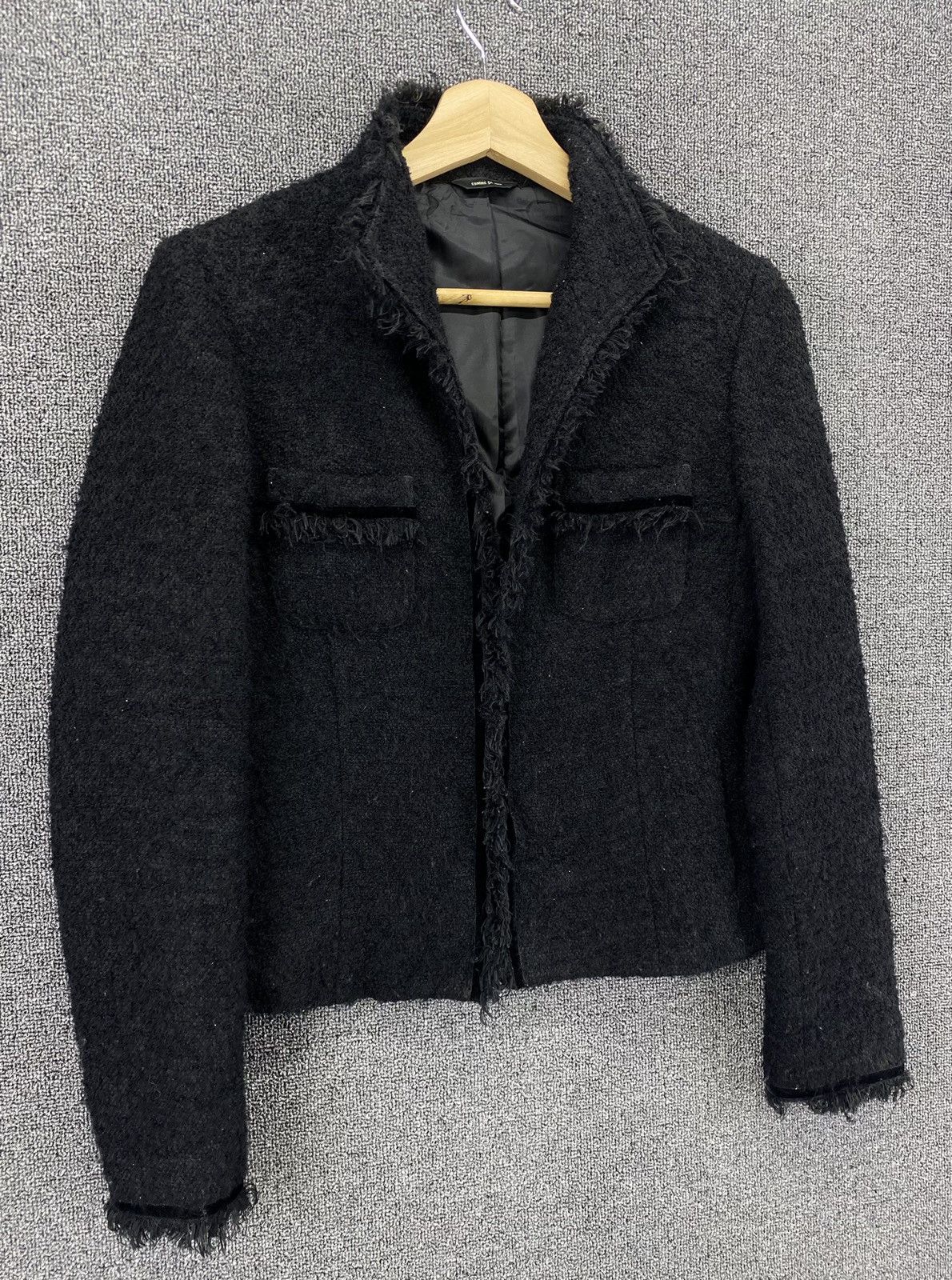 Comme Ca Ism Vintage Comme Ca Ism Fur Cardigan Chanel Style Tweed Jacket Size M / US 6-8 / IT 42-44 - 6 Thumbnail
